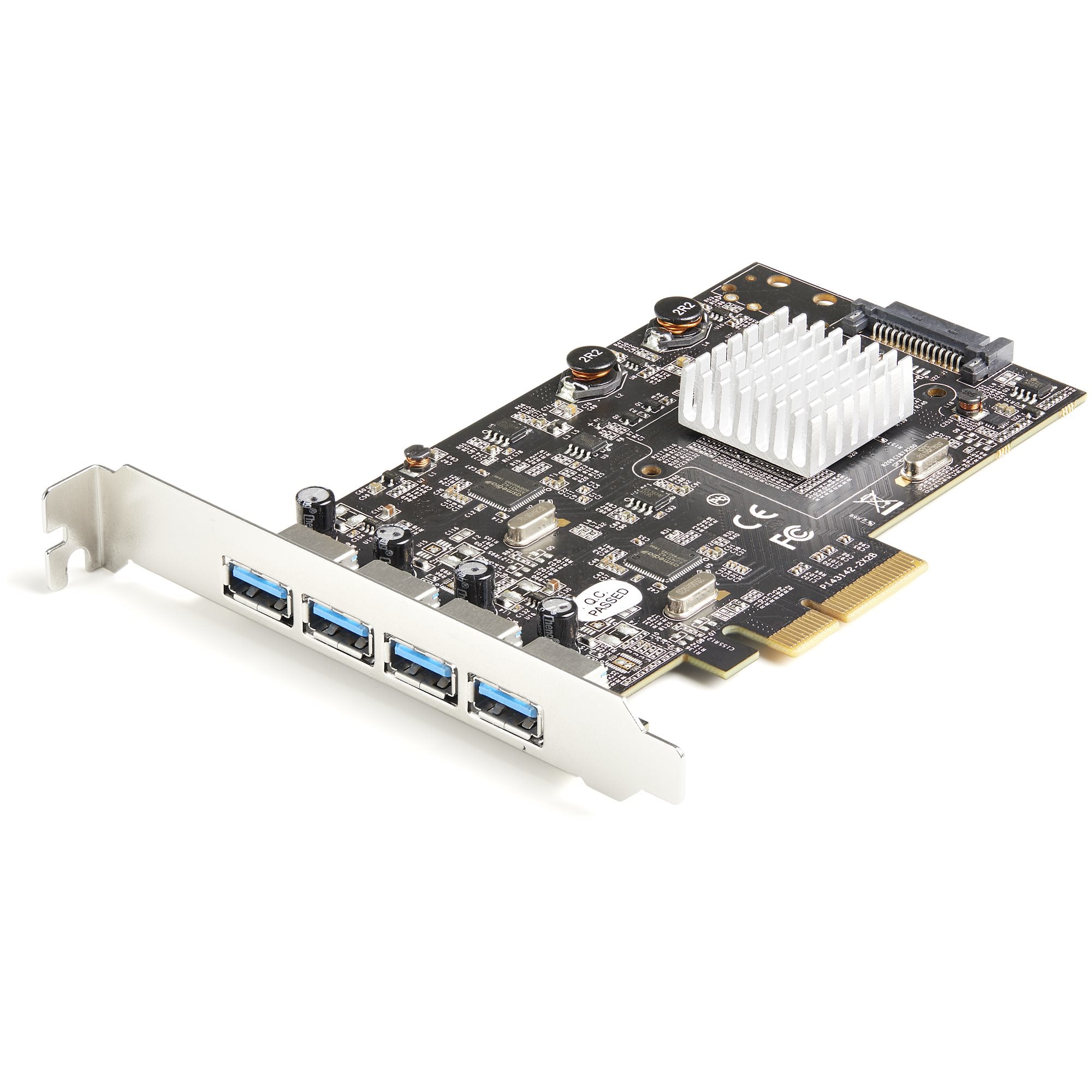 StarTech.com Carte PCIe 4 Ports USB 3.2 Gen 2 10Gbps - Carte Contrôleur Hôte USB 3.1/3.2 Gen 2 Type-A PCI Express 3.0 x 2 - 4xUSB-A - Carte Adaptateur PCIe USB - Windows/Mac/Linux (PEXUSB314A2V2) - Adaptateur USB - PCIe 3.0 x4 - USB 3.1 Gen 2 x 4