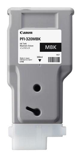 Canon PFI-320 MBK - 300 ml - noir mat - original - réservoir d'encre - pour imagePROGRAF GP-200, GP-300, TM-200, TM-205, TM-255, TM-300, TM-305, TM-355