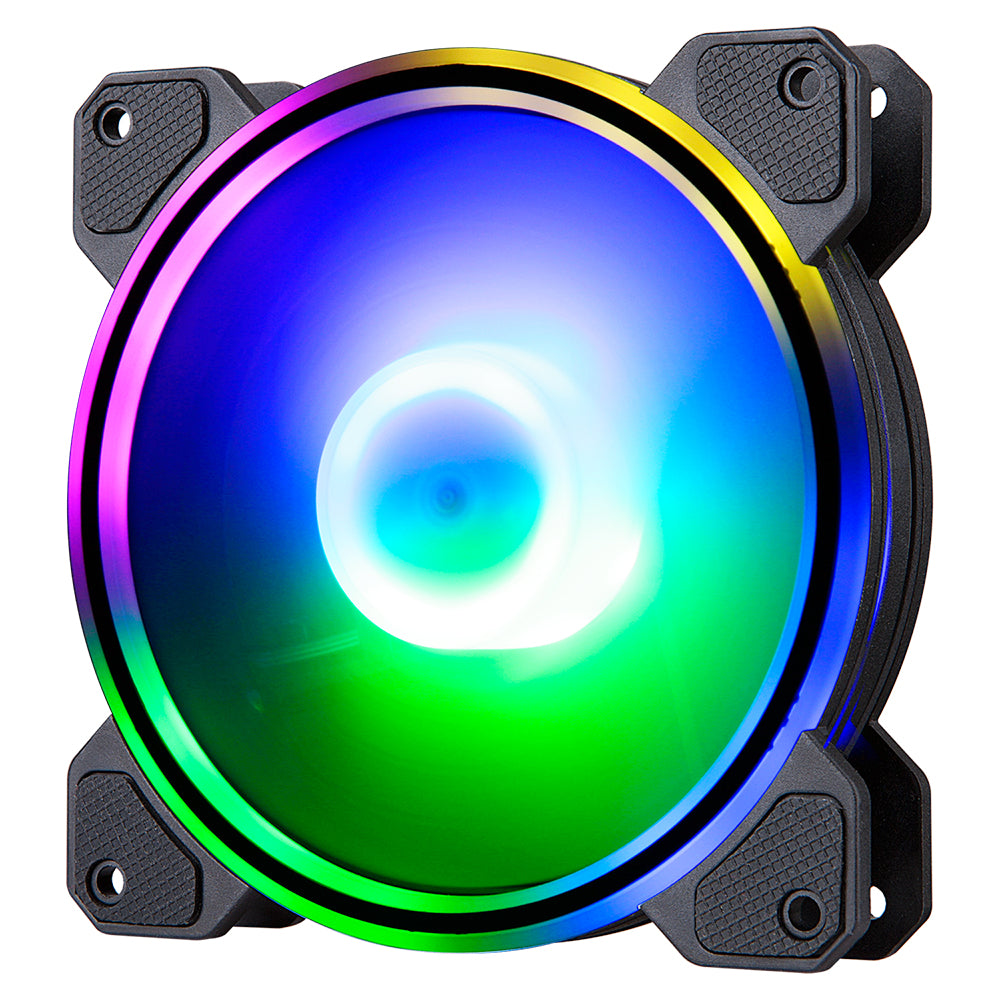 Ventilateur pour ordinateur portable Gaming Hiditec N9-ARGB Ø 12 cm Noir