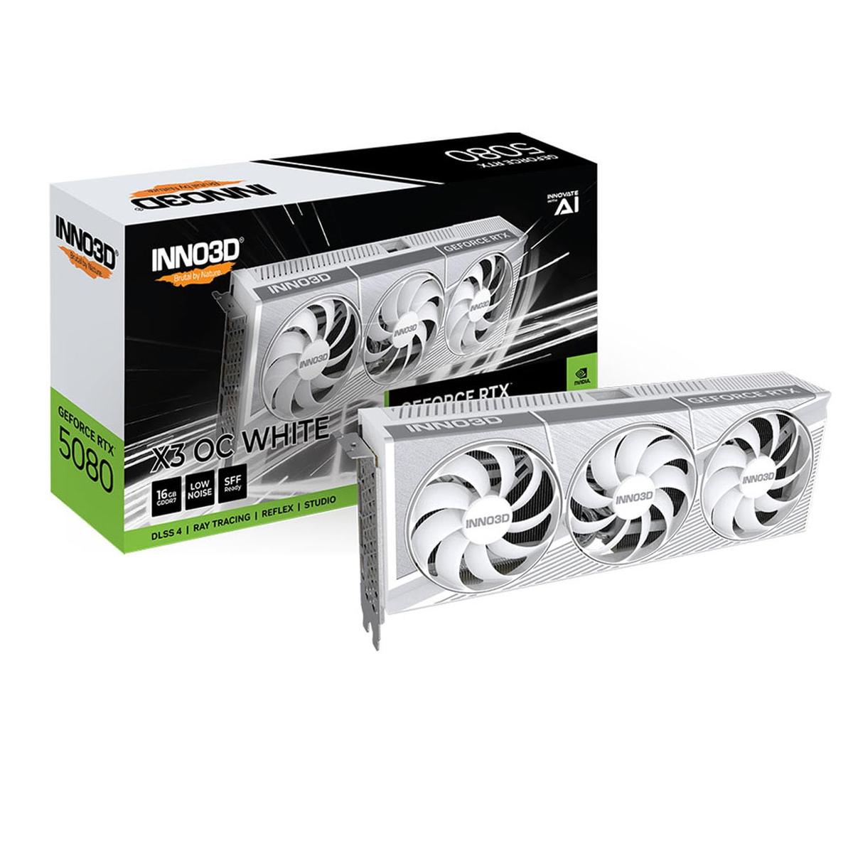 Inno3D RTX5080 X3 OC White 16GB GDDR7 HDMI 3xDP
