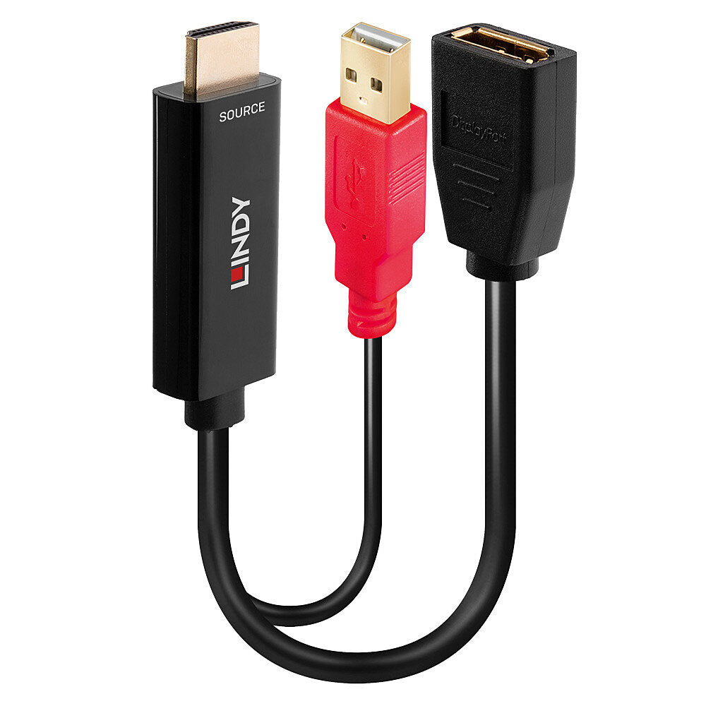 Adaptateur HDMI vers DisplayPort LINDY 38289 Noir