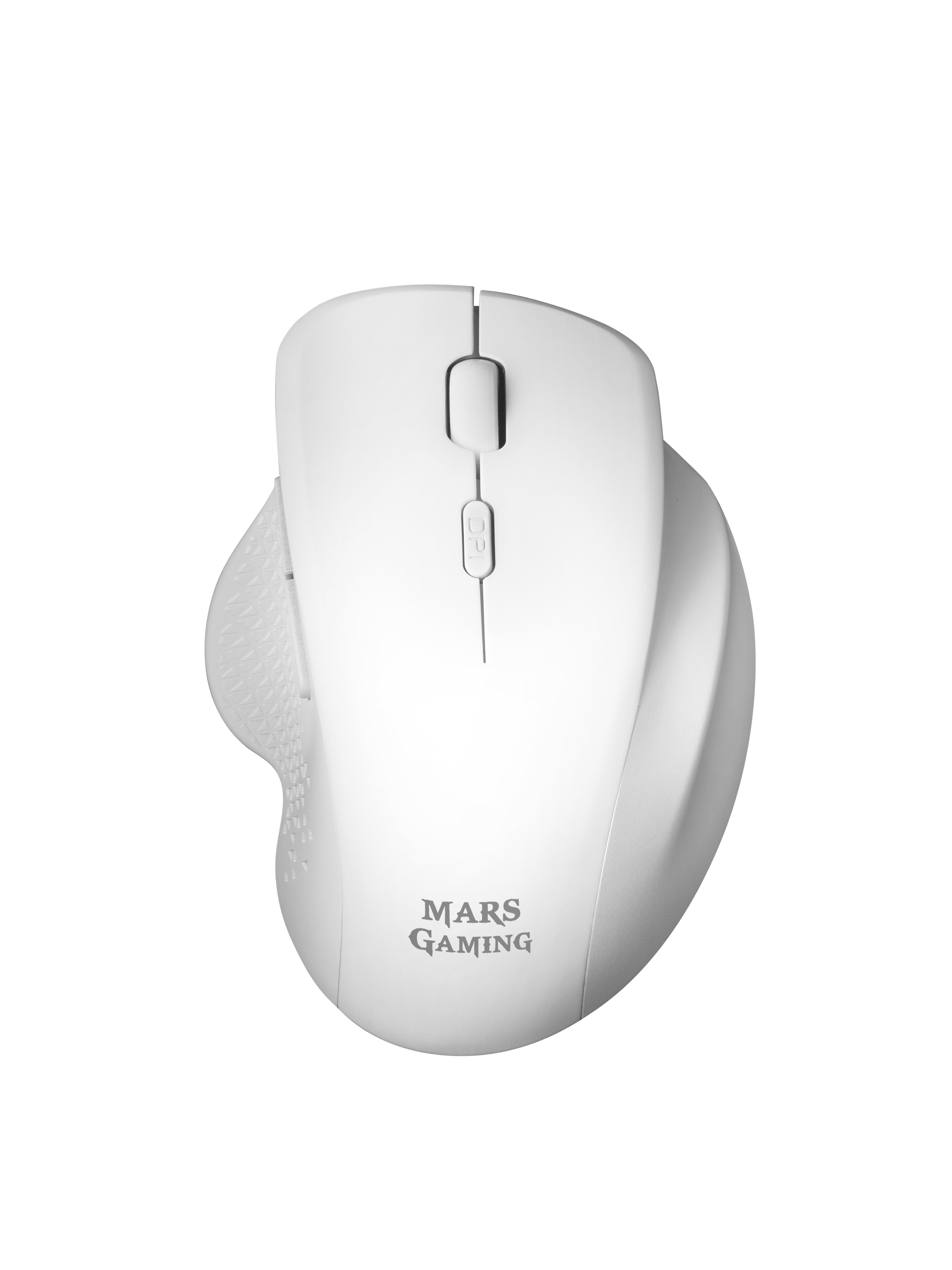 Souris Mars Gaming MMWERGO Ratón Inalámbrico Ergonómico Blanco 3200 DPI
