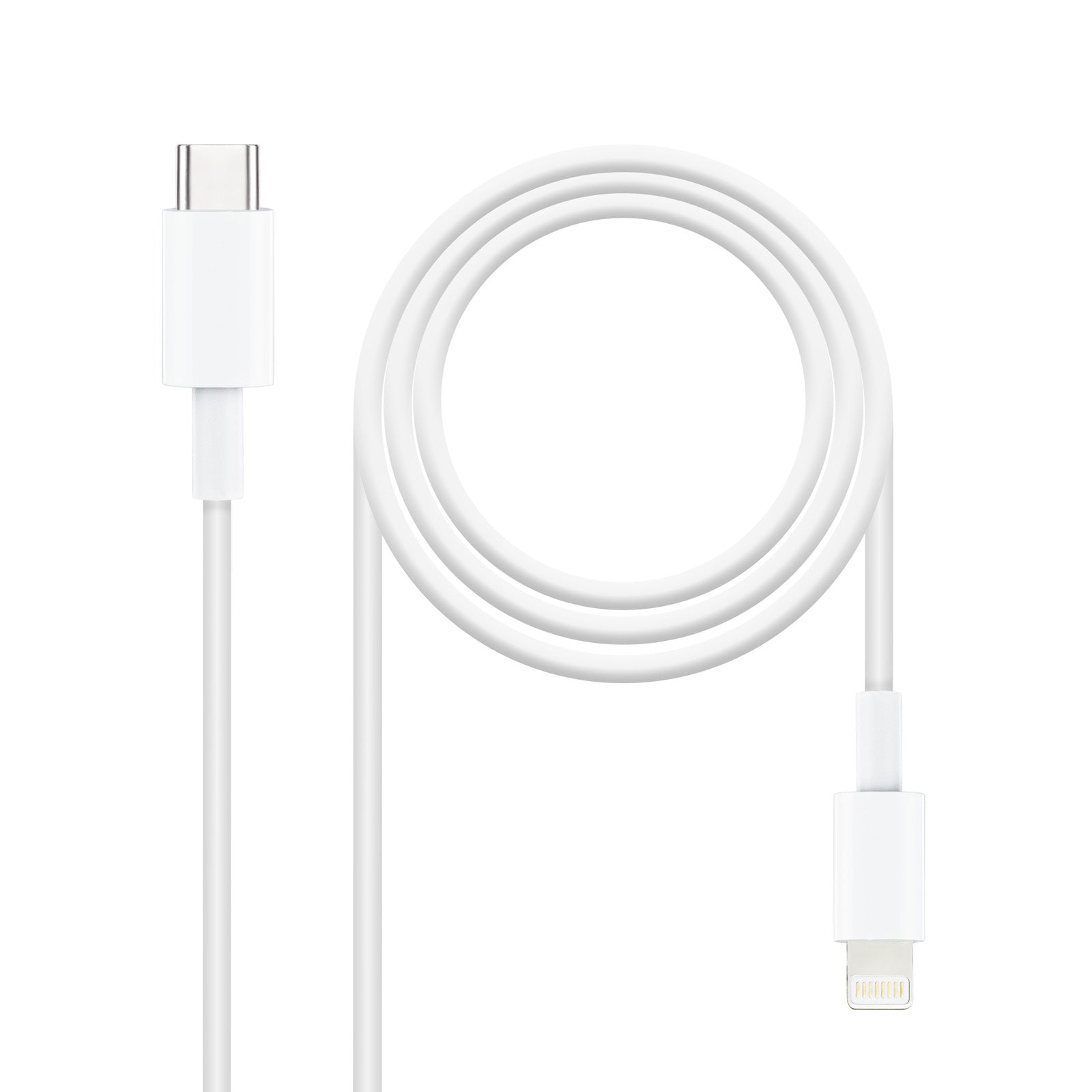 Câble Lightning NANOCABLE 10.10.0601 1 m Blanc