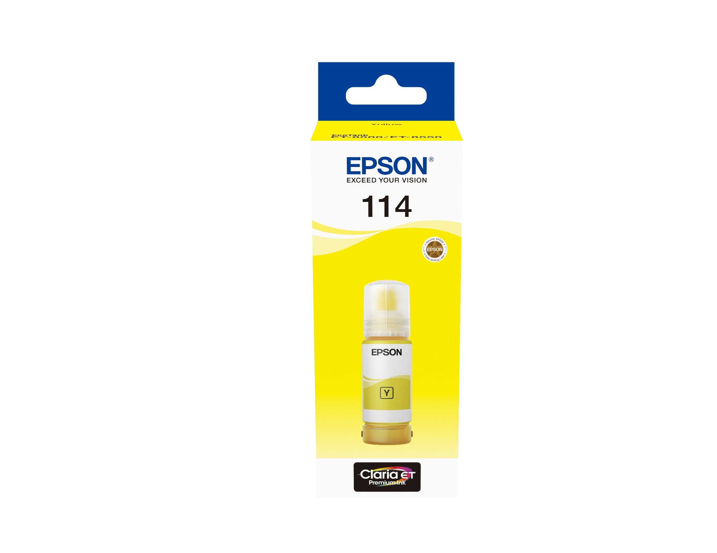 Epson 114 - 70 ml - jaune - original - recharge d'encre - pour EcoTank ET-8500, ET-8550