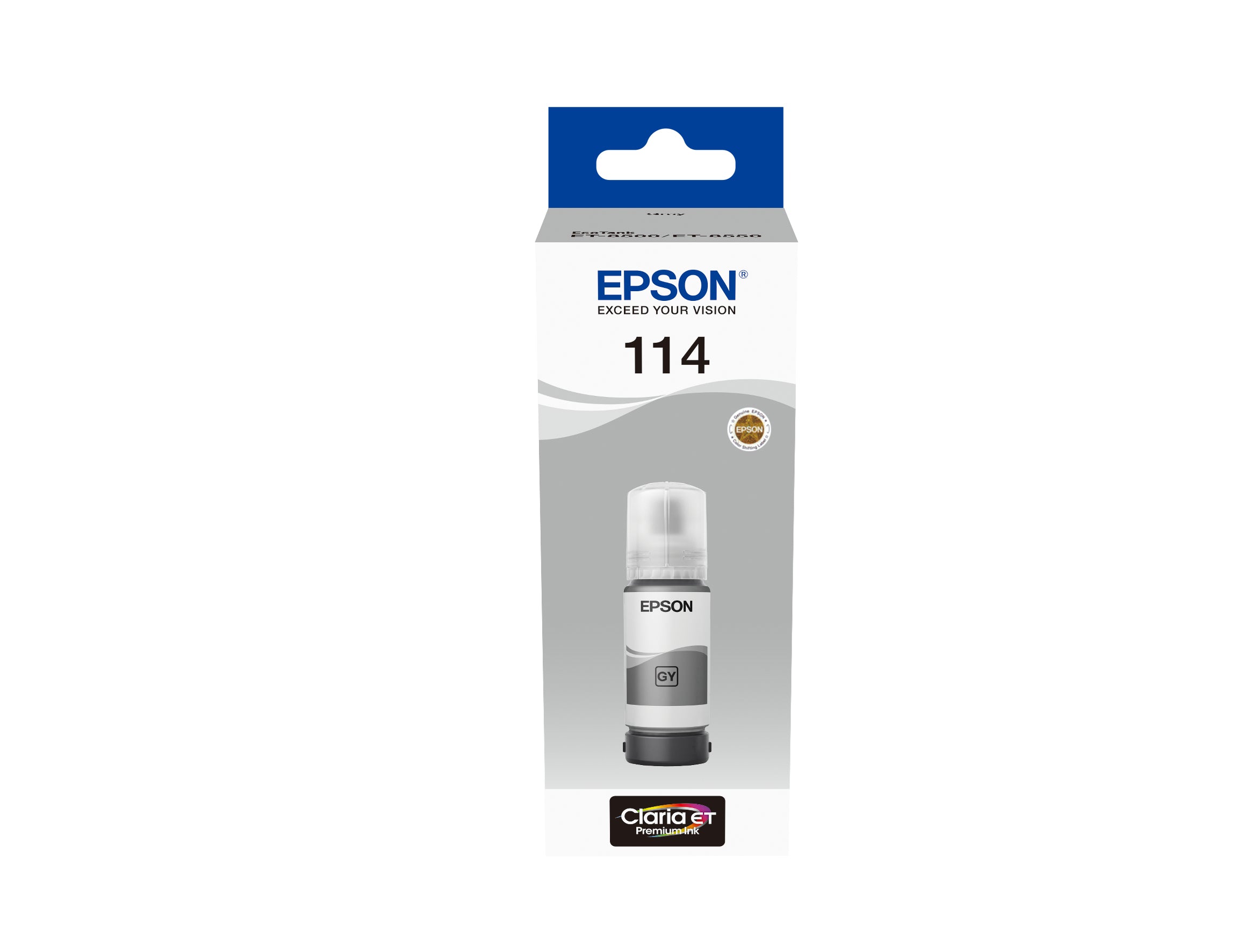Epson EcoTank 114 - 70 ml - gris - original - recharge d'encre - pour EcoTank ET-8500, ET-8550