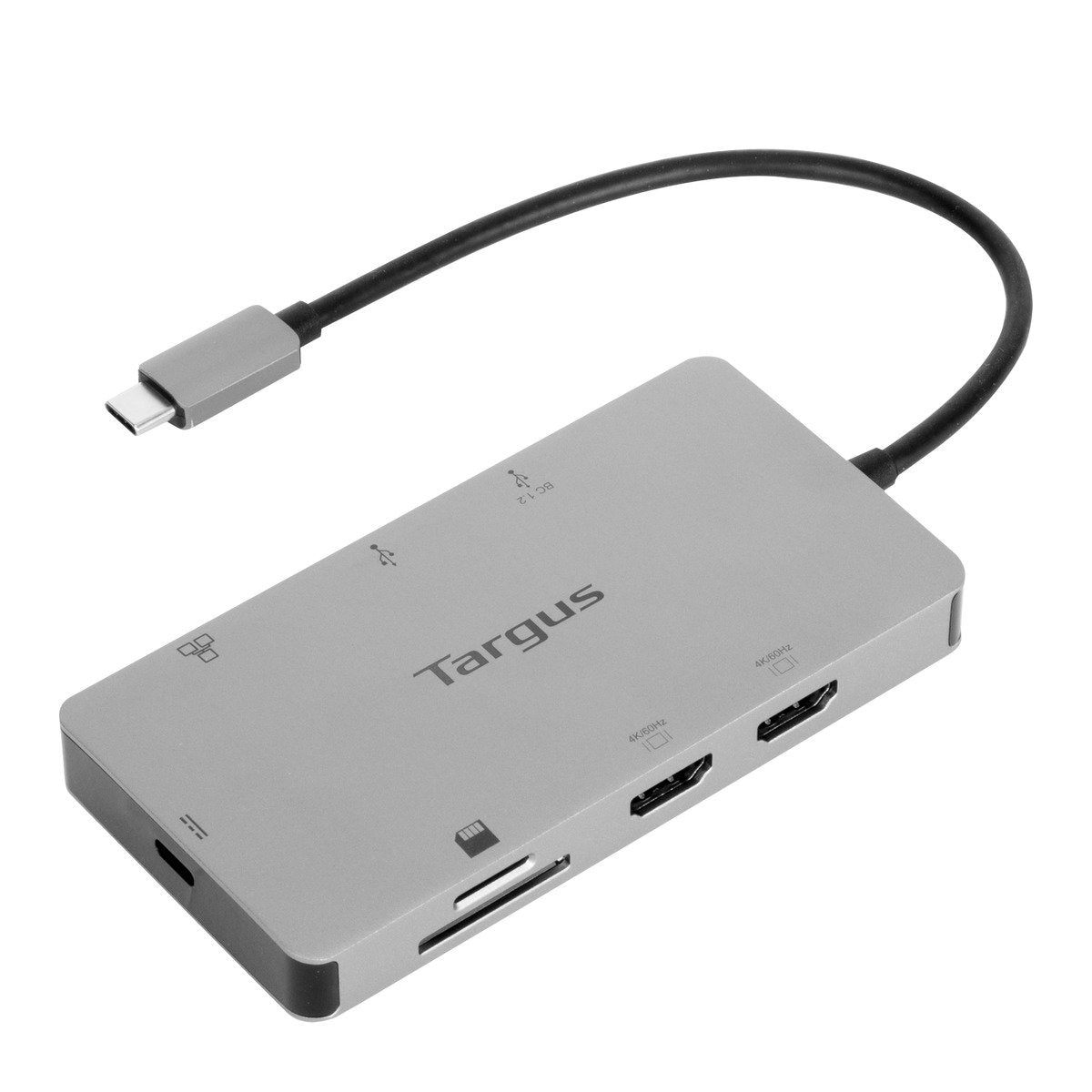 Targus® Universal USB-C® Dual HDMI 4K Travel Docking Station with 100W Power Delivery Pass-Thru