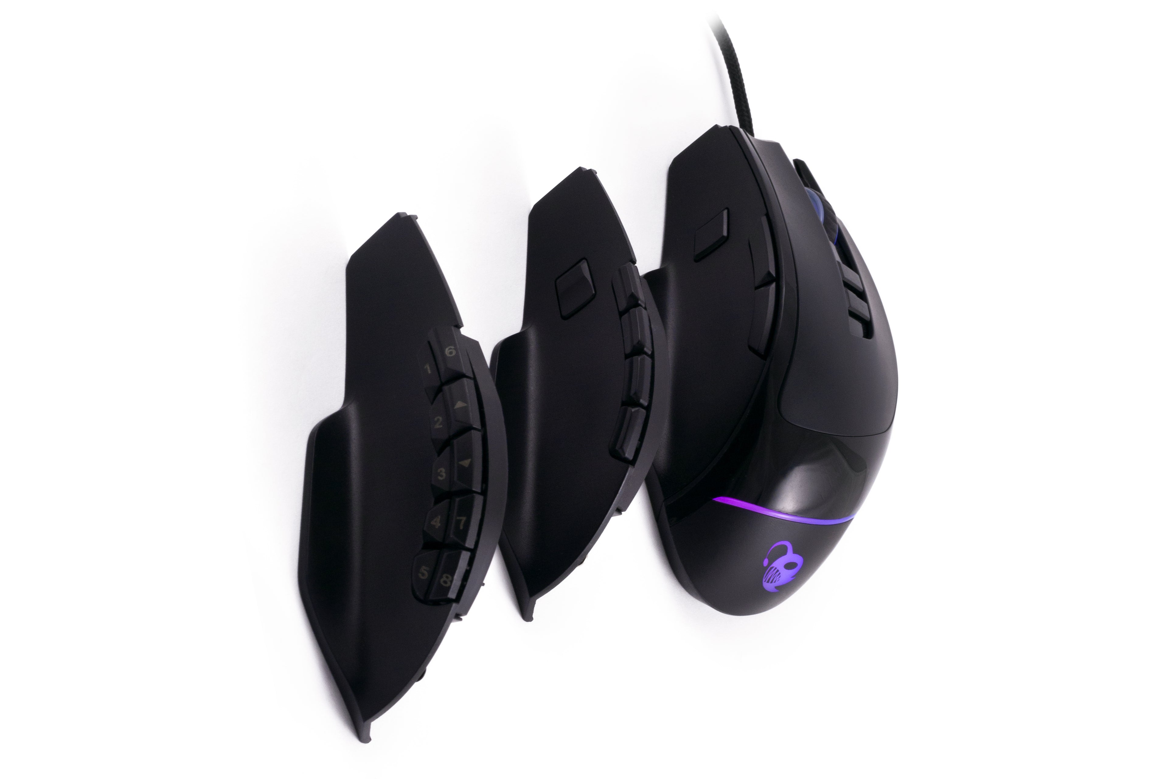 Souris Gaming CoolBox ProSwap Noir Modulaire RGB