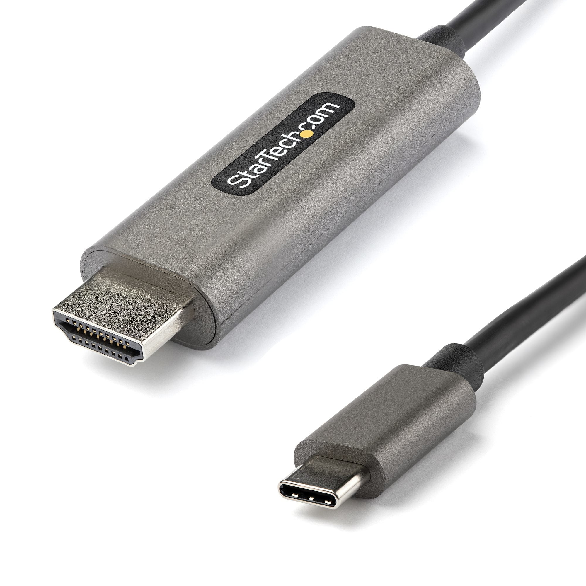 StarTech.com Câble Adaptateur Graphique USB-C vers HDMI 4K 60Hz HDR10 3m - Ultra HD USB Type-C vers HDMI 4K 2.0b - Convertisseur Graphique USB-C vers HDMI HDR - DP 1.4 Alt Mode HBR3 (CDP2HDMM3MH) - Câble adaptateur - 24 pin USB-C mâle pour HDMI mâle - 3 m