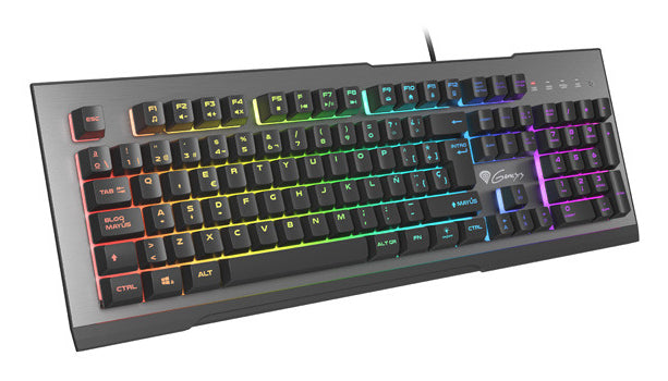 Clavier pour jeu Genesis NKG-1621 Noir Aluminium Espagnol Qwerty