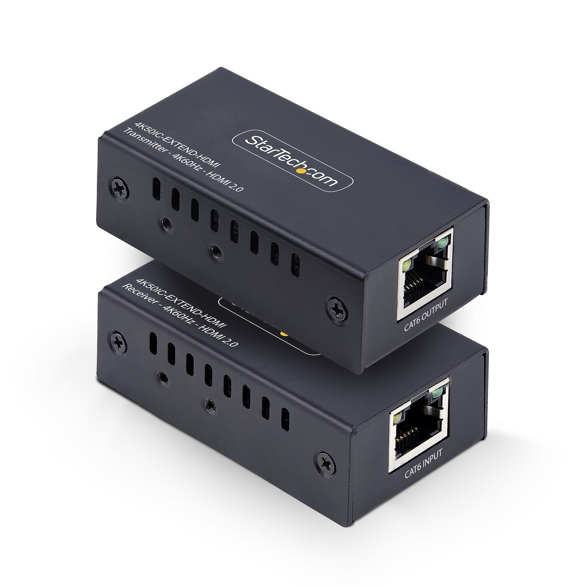 StarTech.com HDMI Extender Over CAT5e/6 Kit, 4K 60Hz, Up to 200ft (60m) - Prolongateur audio/vidéo - HDMI - plus de CAT 5/5e/6 - jusqu'à 60 km
