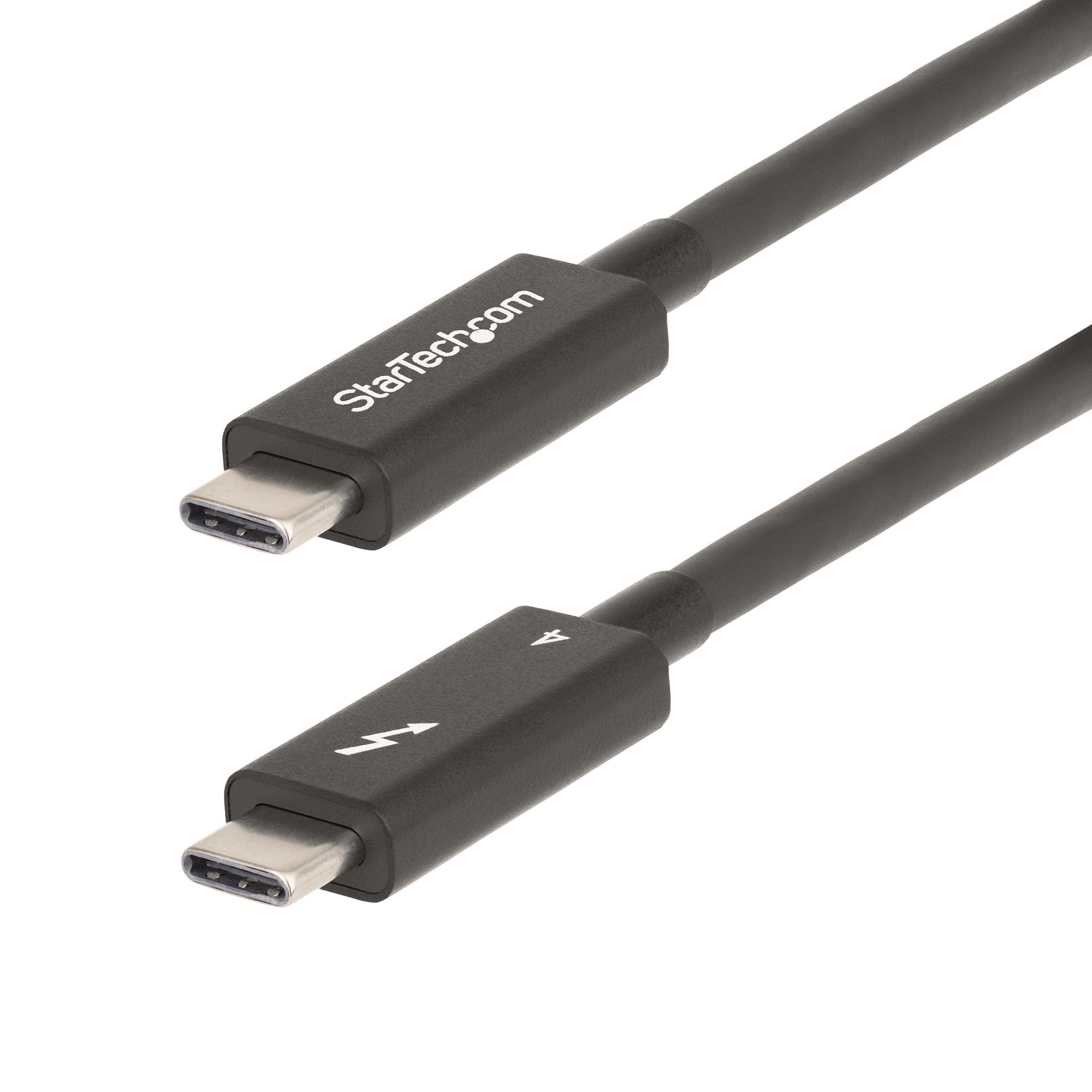 StarTech.com Câble Thunderbolt 4 Actif de 2m, 40Gps, 100W PD, Vidéo 4K/8K - Câble USB - 24 pin USB-C (M) pour 24 pin USB-C (M) - USB 3.2 Gen 2 / USB4 / Thunderbolt 3 / Thunderbolt 4 / DisplayPort 1.4a - 2 m - actif, Alimentation USB (100 W), support pour