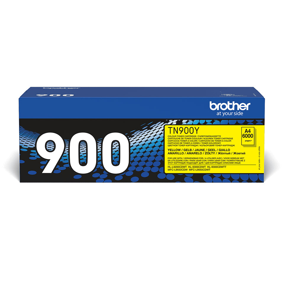 Brother TN900y - Jaune - original - cartouche de toner - pour Brother HL-L9200CDWT, HL-L9300CDWT, HL-L9300CDWTT, MFC-L9550CDW, MFC-L9550CDWT