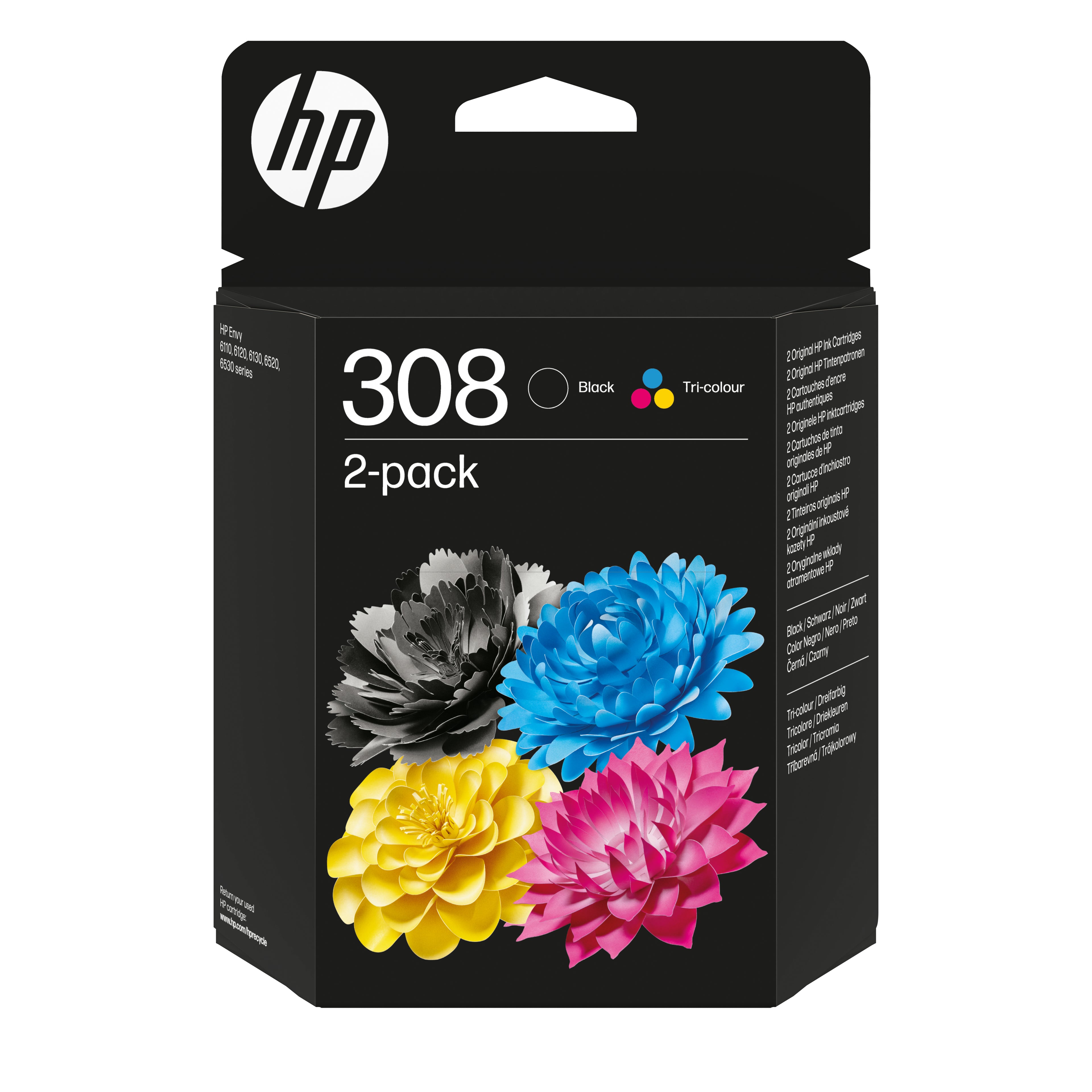 Cartouche d'encre originale HP 6L6S6UE Noir Multicouleur