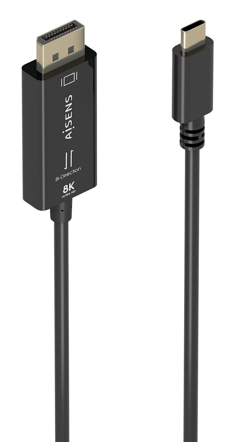 Câble USB-C vers DisplayPort Aisens A109-0879 Noir 1,8 m