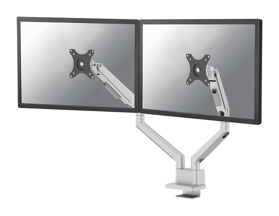 Neomounts NEXT Slim DS70-250SL2 - Kit de montage (bras articulé) - pleine action - pour 2 moniteurs - aluminium - argent - Taille d'écran : 17"-32" - montrable sur bureau