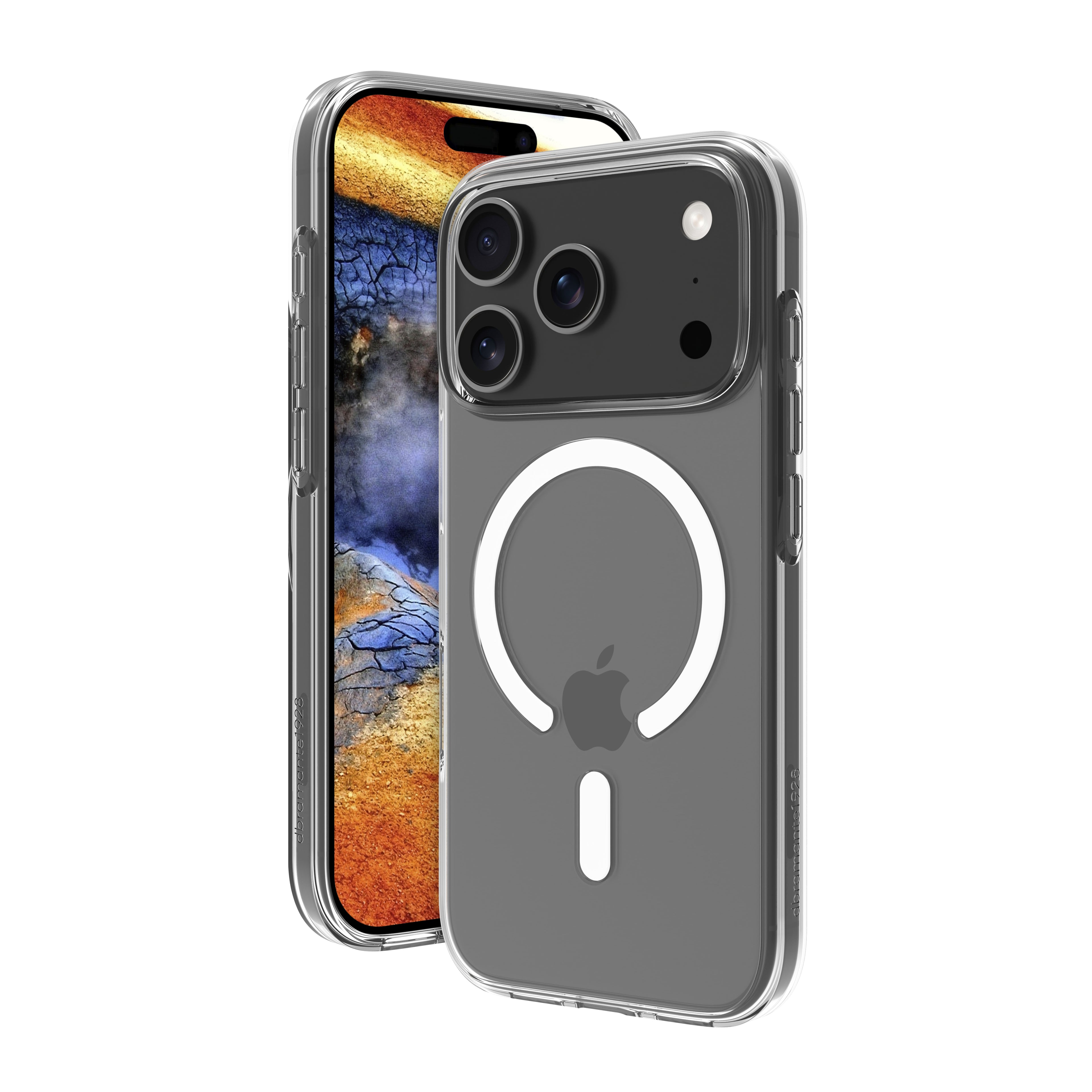 dbramante1928 Greenland Pro - Coque de protection pour téléphone portable - compatibilité avec MagSafe - plastique - clair - pour Apple iPhone 17 Pro