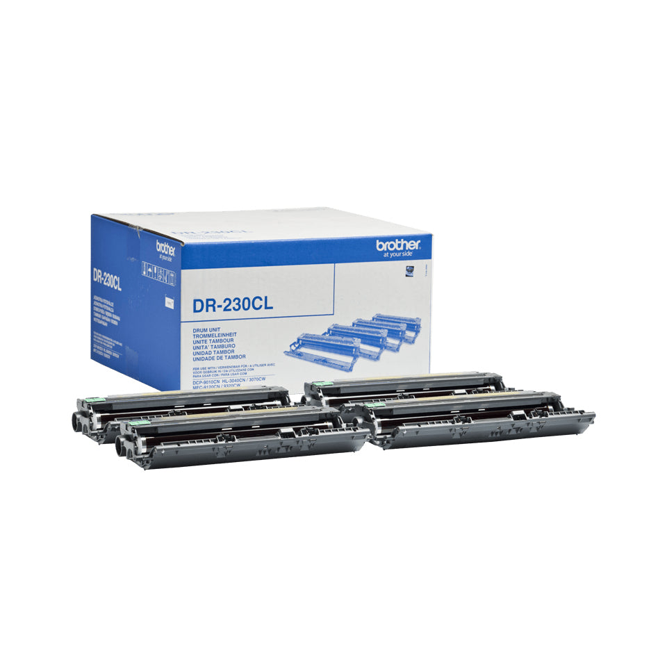 Kit tambours Noir,Jaune,Cyan,Maj 15000p -DR230CL