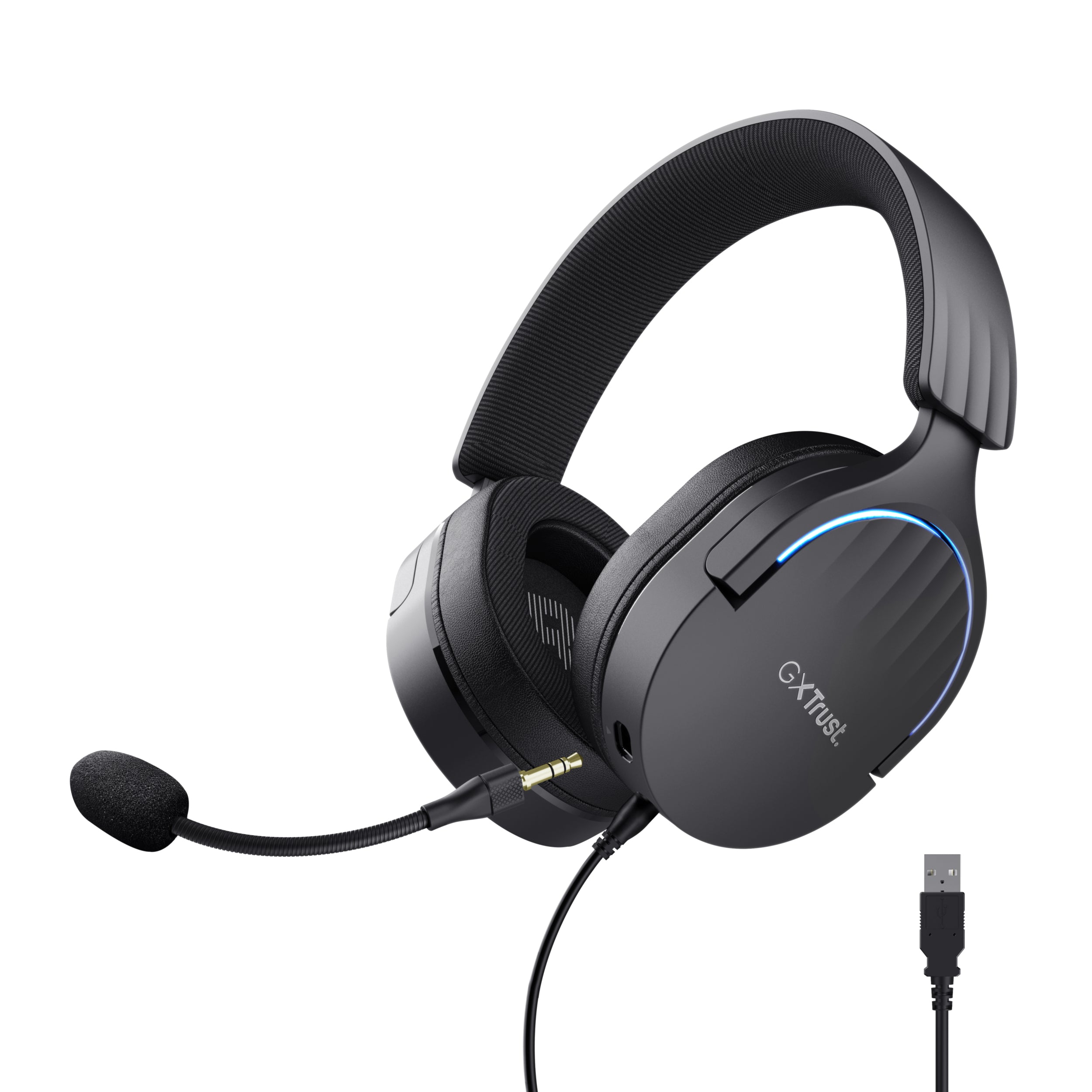 Casques avec Micro Gaming Trust GXT 490 Noir