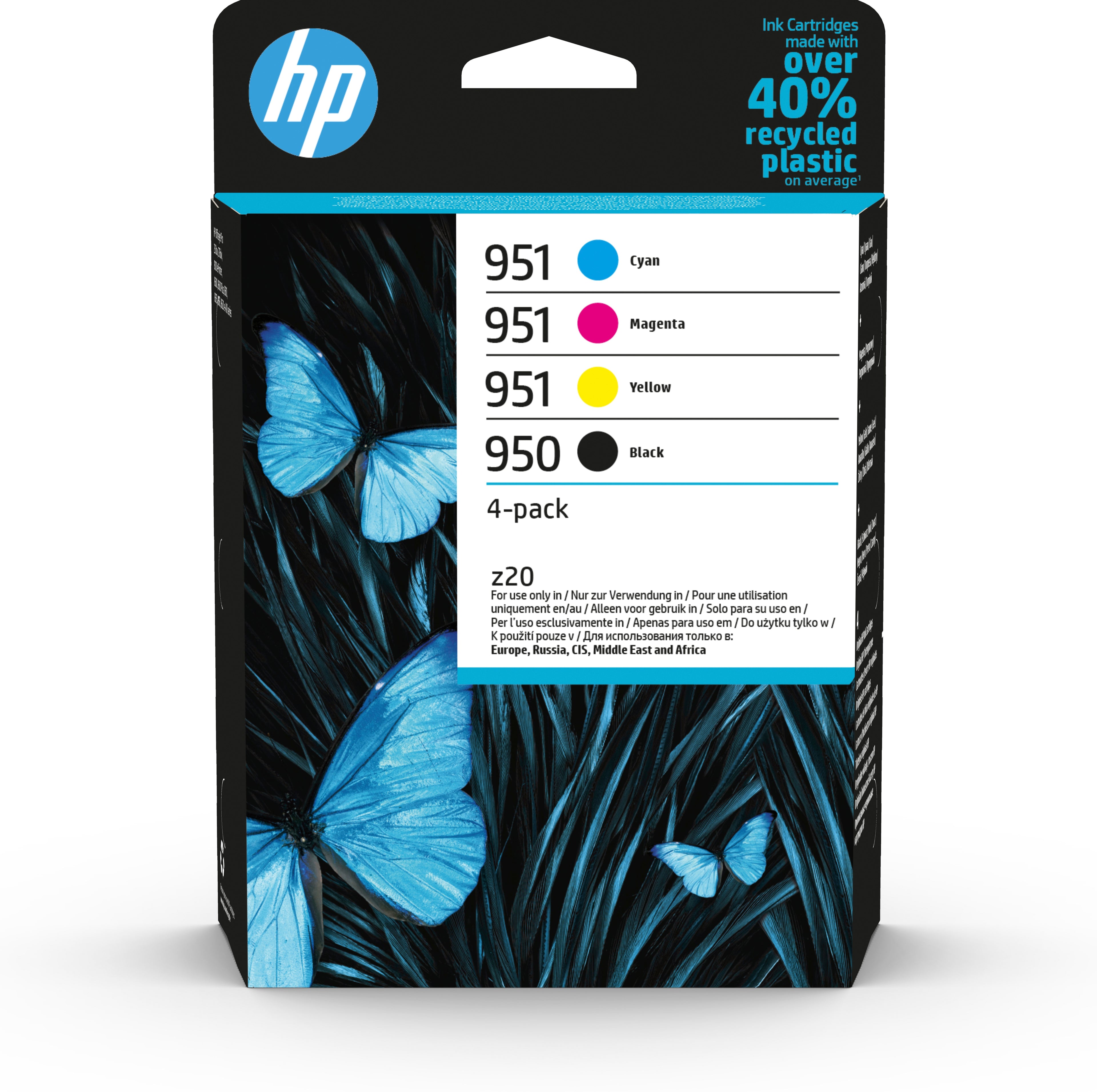 HP 950/951 - Pack de 4 - noir, jaune, cyan, magenta - original - cartouche d'encre - pour Officejet Pro 251dw, 276dw, 8100, 8600, 8610, 8620, 8630