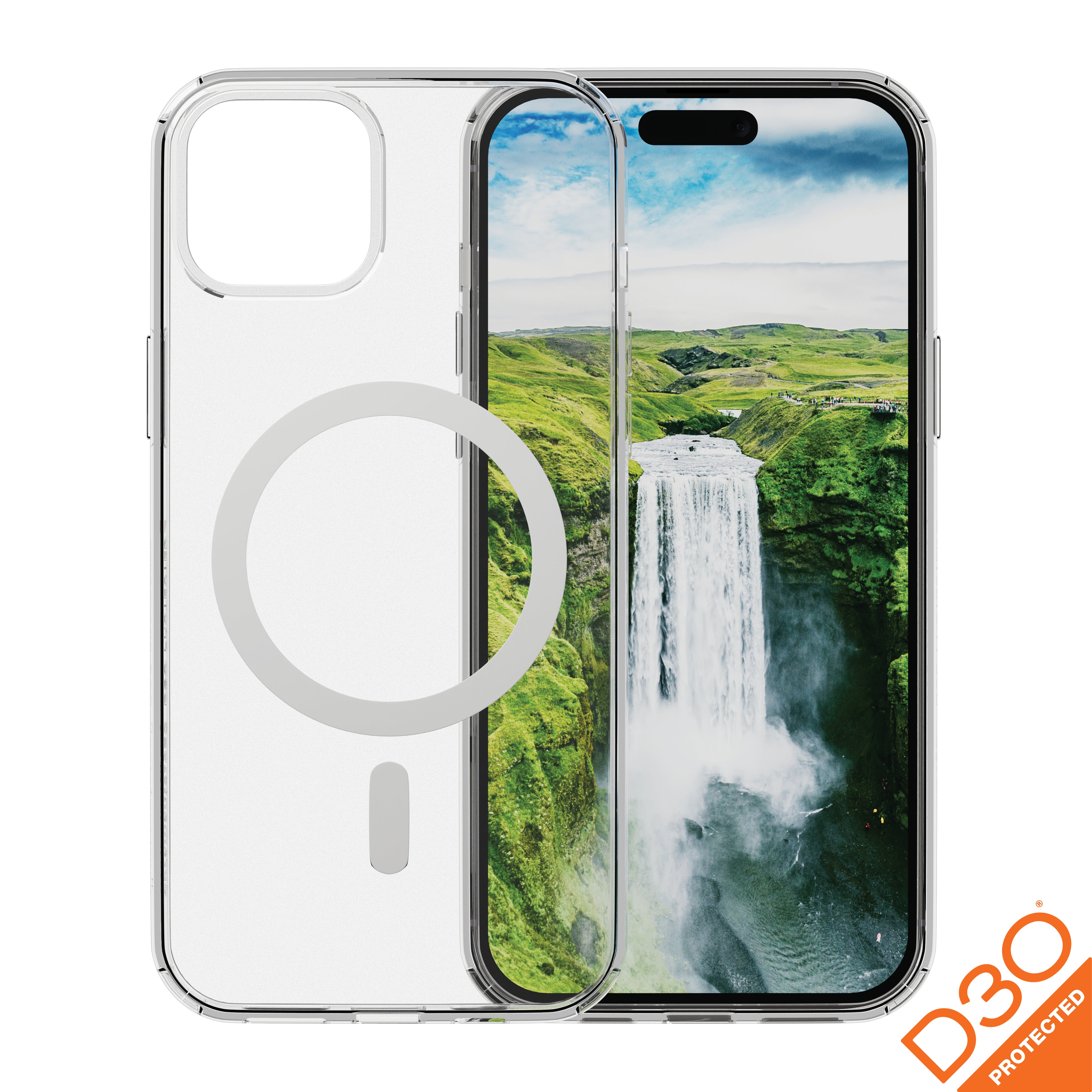 dbramante1928 Iceland Ultra - Coque de protection pour téléphone portable - compatibilité avec MagSafe - D3O, plastique - clair - pour Apple iPhone 13, 14, 15, 16e