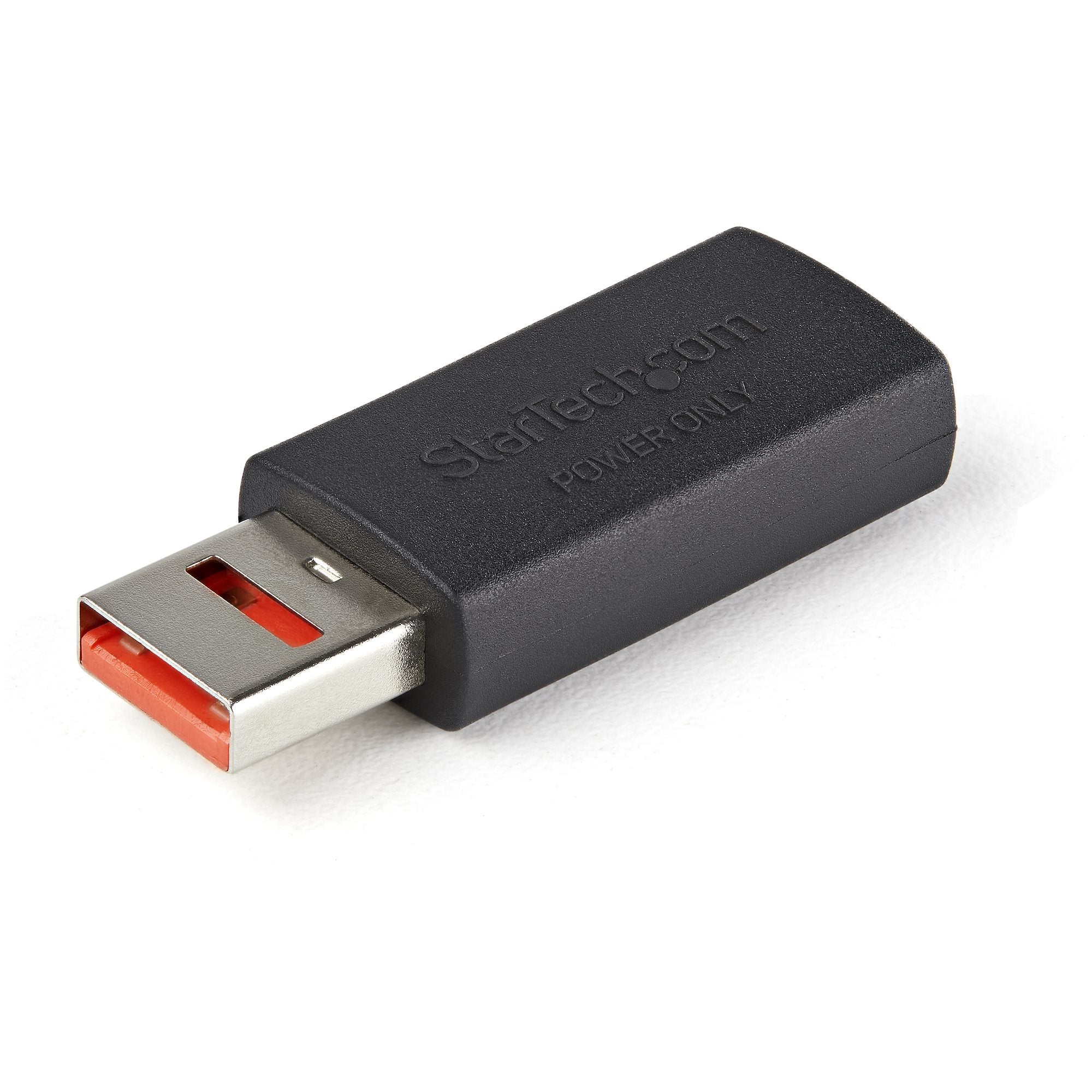 StarTech.com Adaptateur Chargeur USB Sécurisé - Data Blocker - Charge Only USB-A Mâle vers Femelle - Protection Chargeur No-Data pour SmartPhone/Tablette - Adaptateur Blocage Transfert Données USB (USBSCHAAMF) - Adaptateur de charge USB - USB (alimentatio