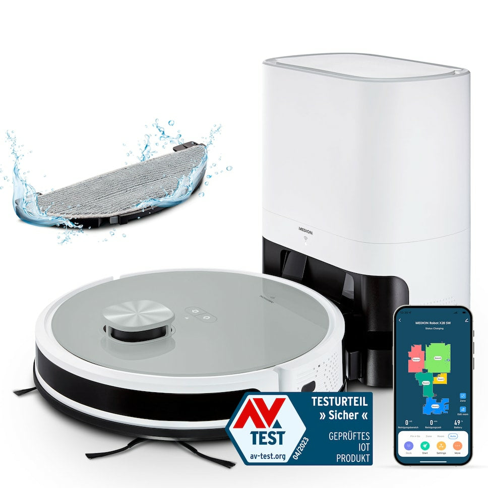 Aspirateur robot Medion 3000 PA 600 ml
