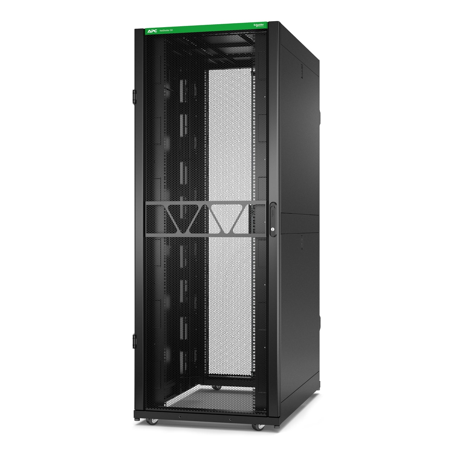 APC NetShelter SX Gen 2 - Rack armoire - H 1991 x L 750 x P 1200 mm, avec les côtés - sur le sol - noir - 42U - 19" - Conformité TAA - pour P/N: SMT1000RM1U, SMT750RM1U, SRTL10KRM4UT, SRTL5KRM2UI-HW, SRTL5KRM2UT-HW, SRTL8KRM4UT