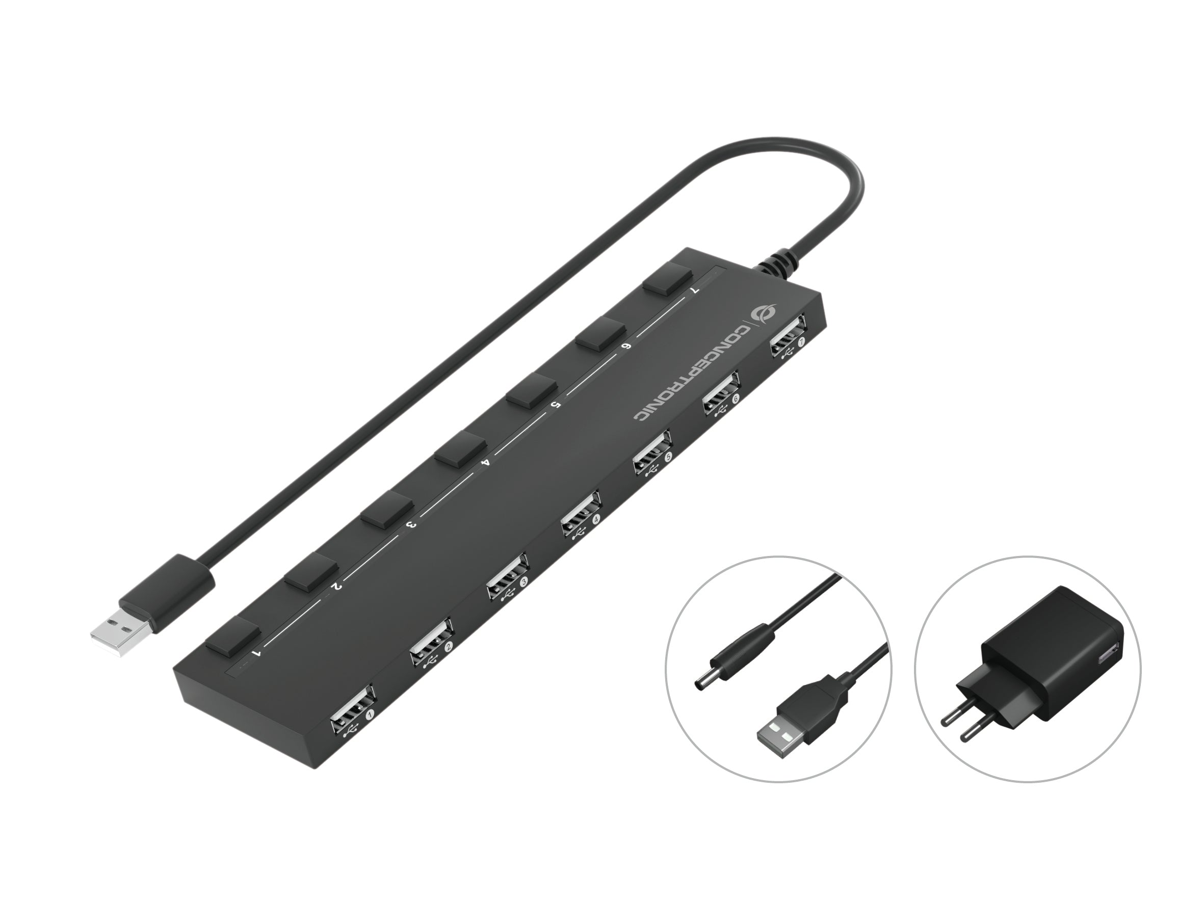 Câble USB Conceptronic 110516807101 Noir