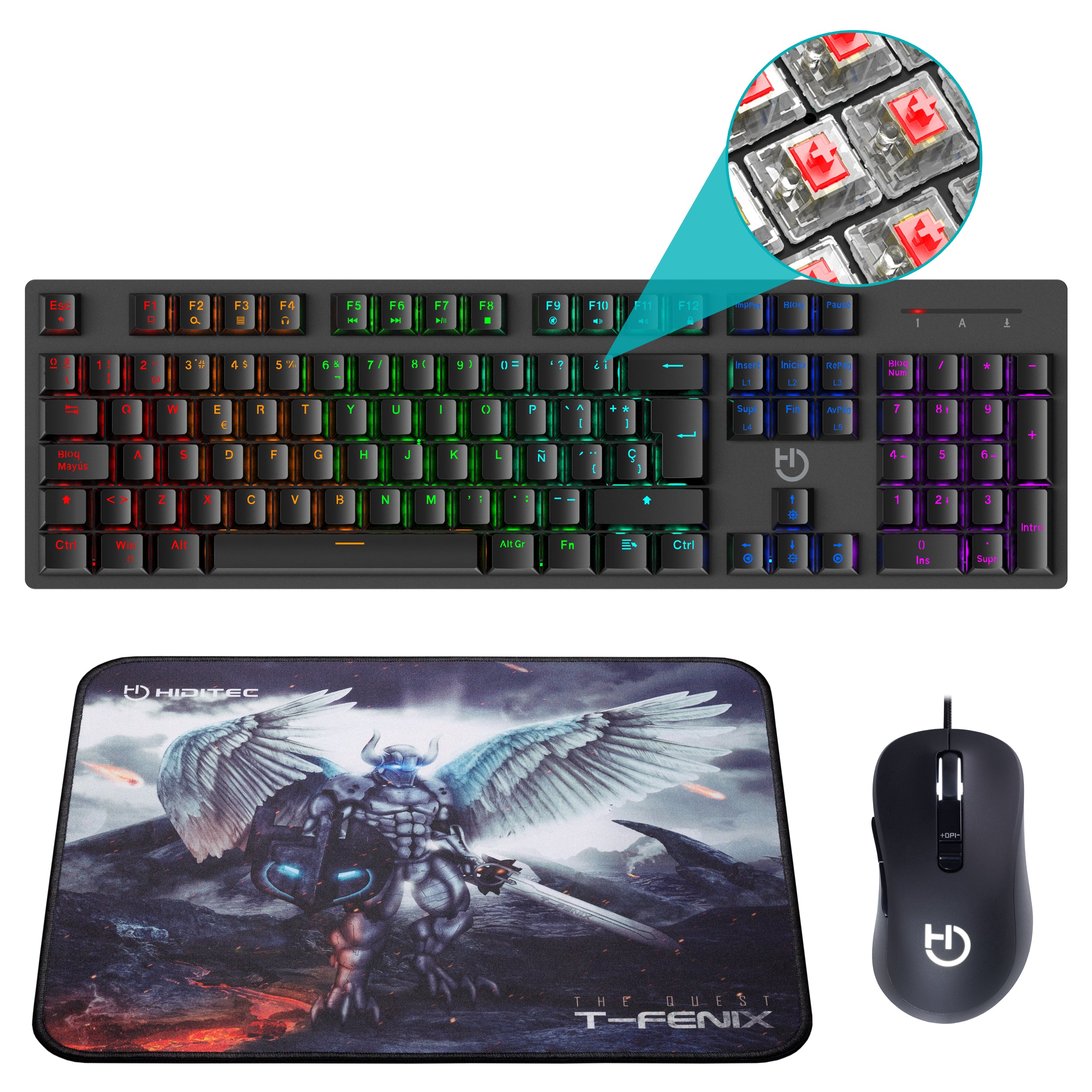 Clavier et Souris Gaming Hiditec PAC010026