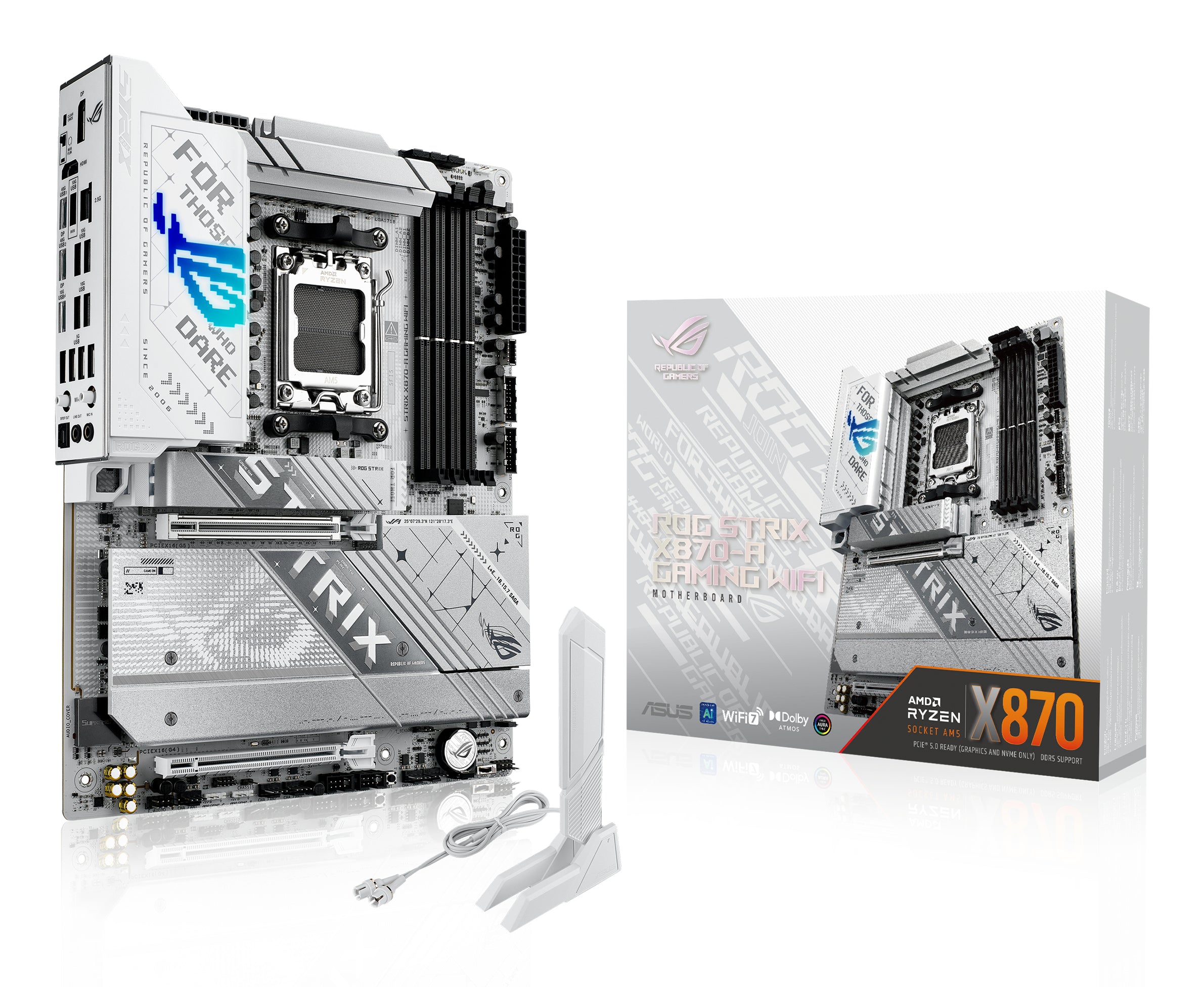 Carte Mère Asus ROG STRIX X870-A GAMING WIFI AMD X870 AMD AM5