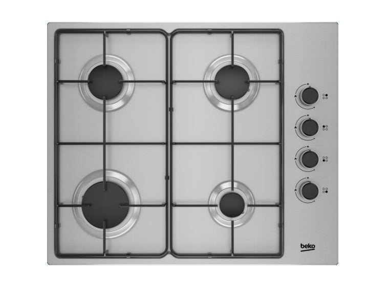 Plaque au gaz BEKO HIGG64103SX 60 cm