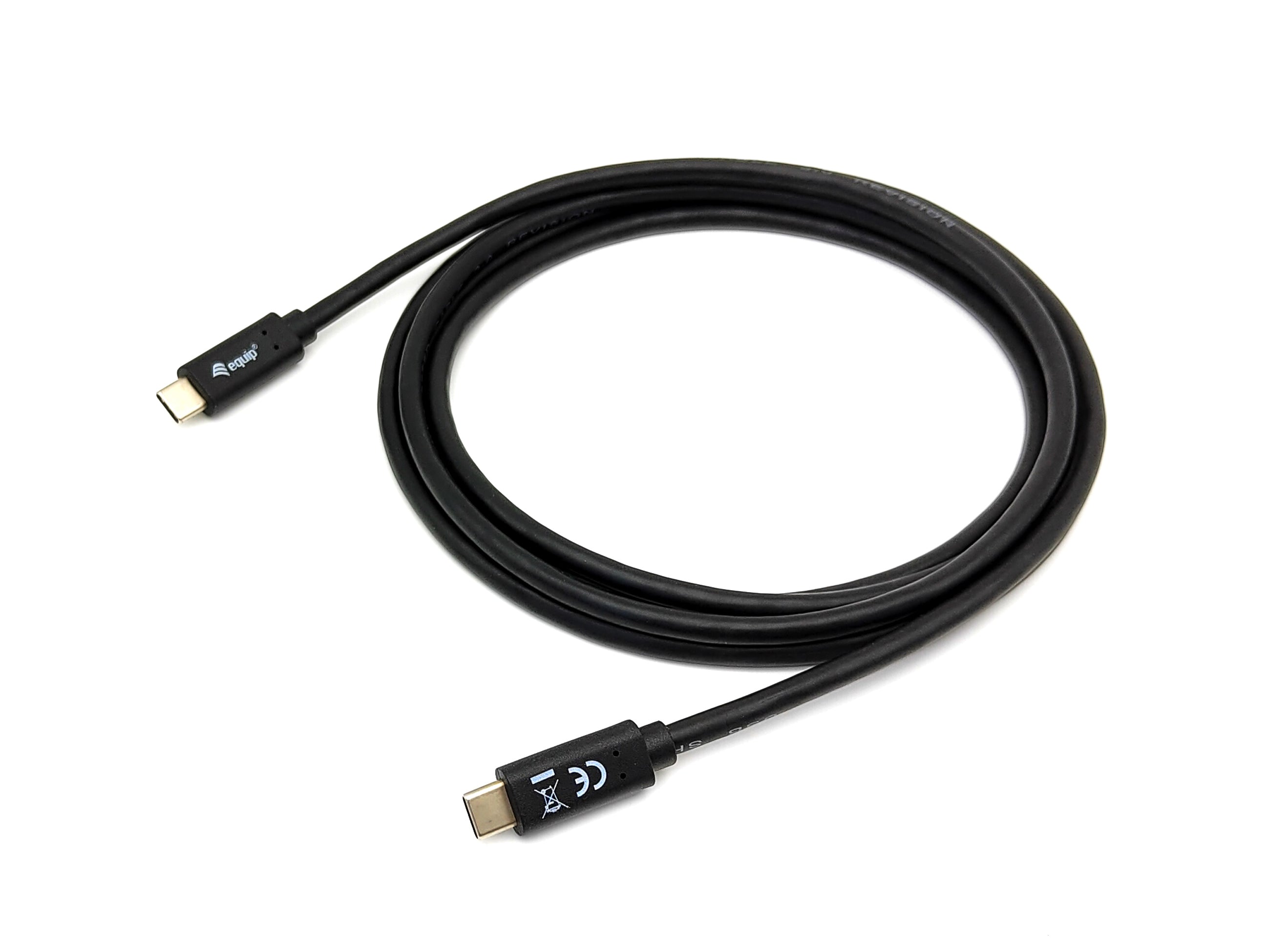 Câble USB-C vers USB-C Equip 12834707101 Noir 2 m