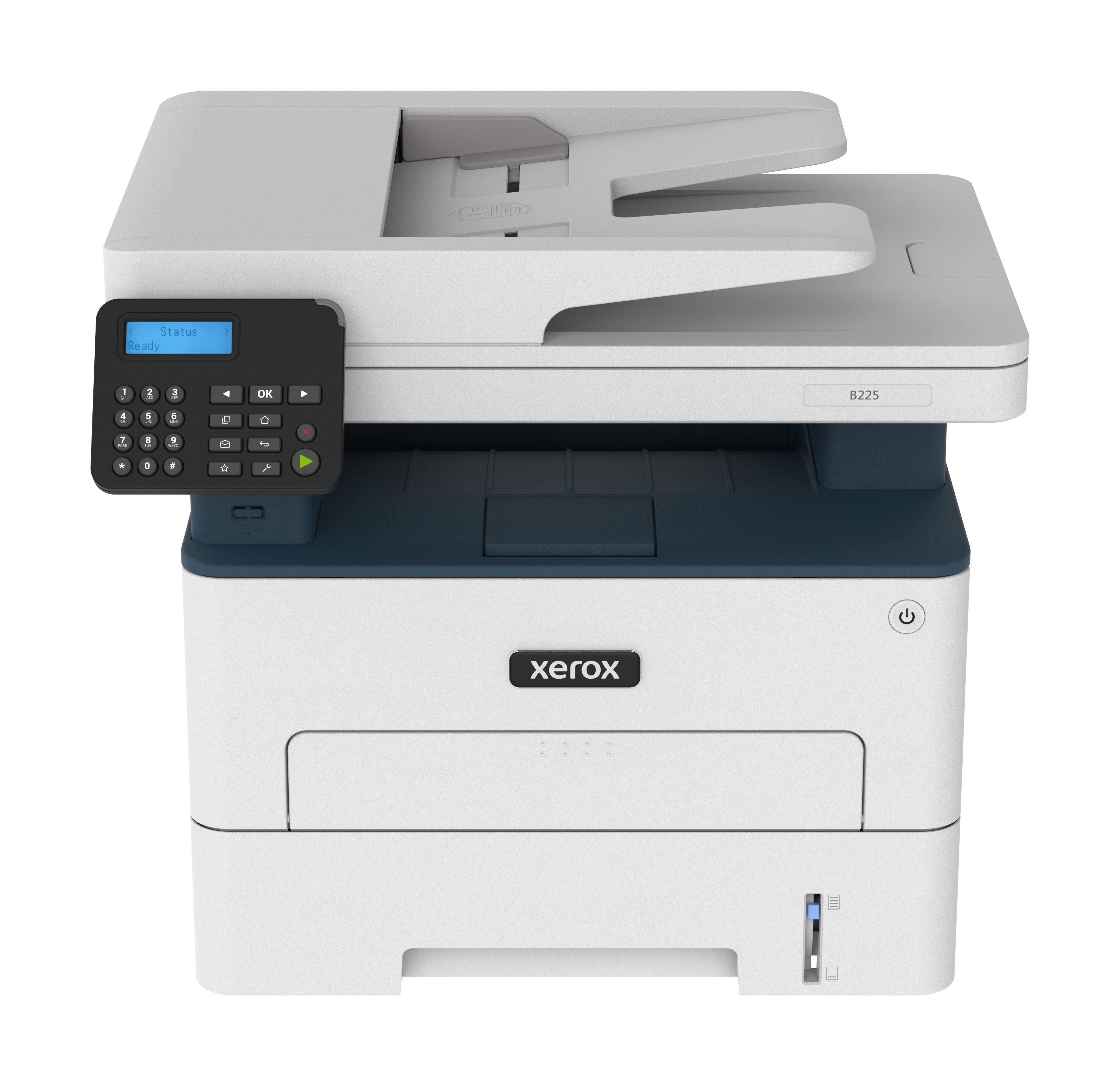 Xerox B225 - Imprimante multifonctions - Noir et blanc - laser - A4/Legal (support) - jusqu'à 34 ppm (impression) - 250 feuilles - USB 2.0, LAN, Wi-Fi(n), hôte USB 2.0 - programme de retours Green World Alliance
