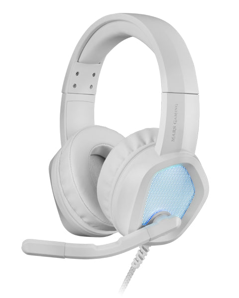 Casque Gamer filaire Mars Gaming MH320 RGB (Blanc)