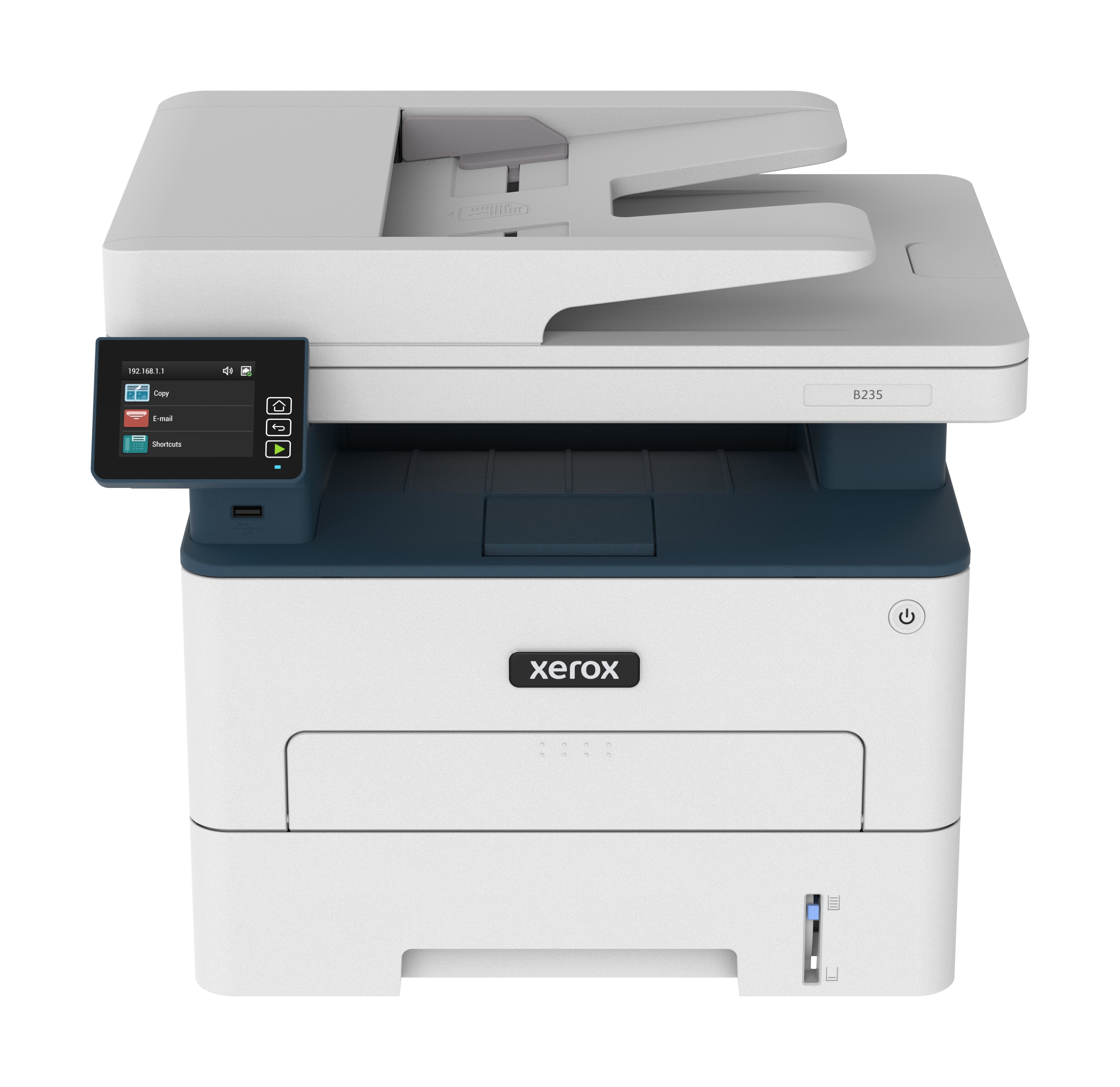 Xerox B235 - Imprimante multifonctions - Noir et blanc - laser - A4/Legal (support) - jusqu'à 34 ppm (impression) - 250 feuilles - 33.6 Kbits/s - USB 2.0, LAN, Wi-Fi(n), hôte USB 2.0 - programme de retours Green World Alliance