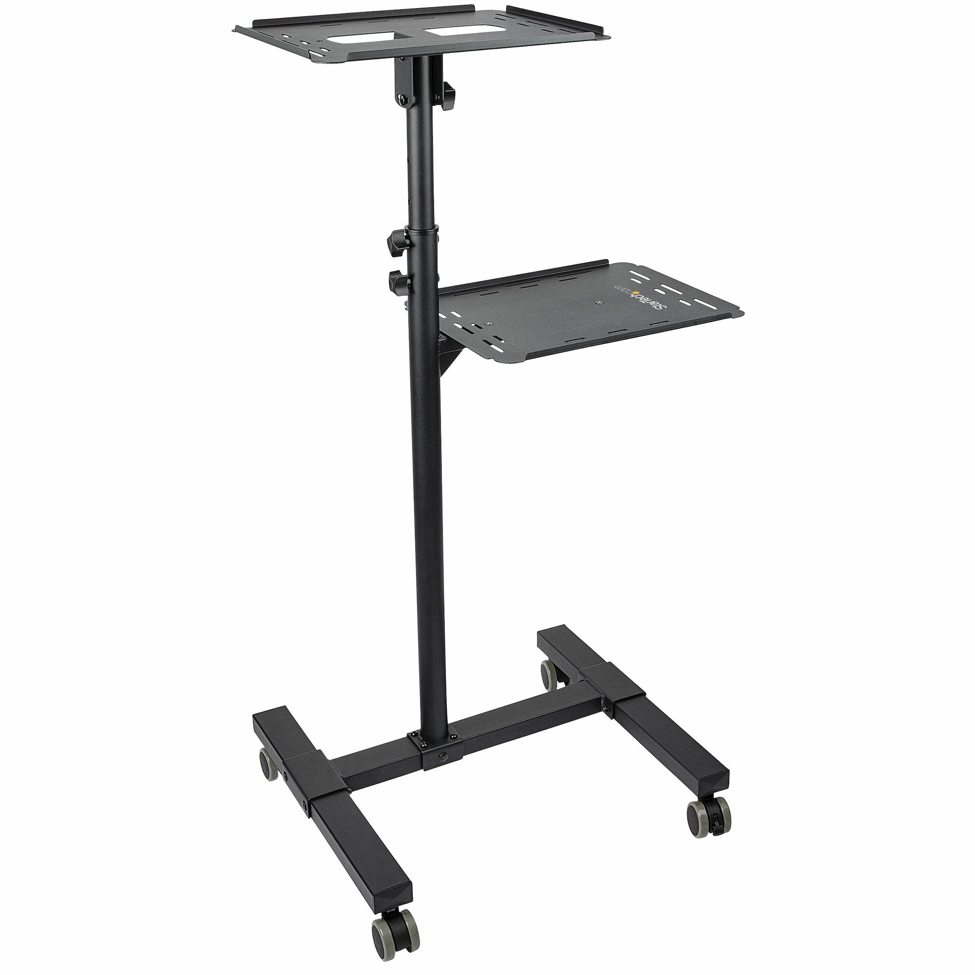 StarTech.com Table Vidéoprojecteur et Ordinateur Portable - Support Projecteur Robuste (2 Étagères, max. 10kg chacune) - Hauteur Réglable - Chariot Mobile - Roues Vérouillables (ADJPROJCART) - Chariot - pour projecteur / ordinateur portable - acier - noir