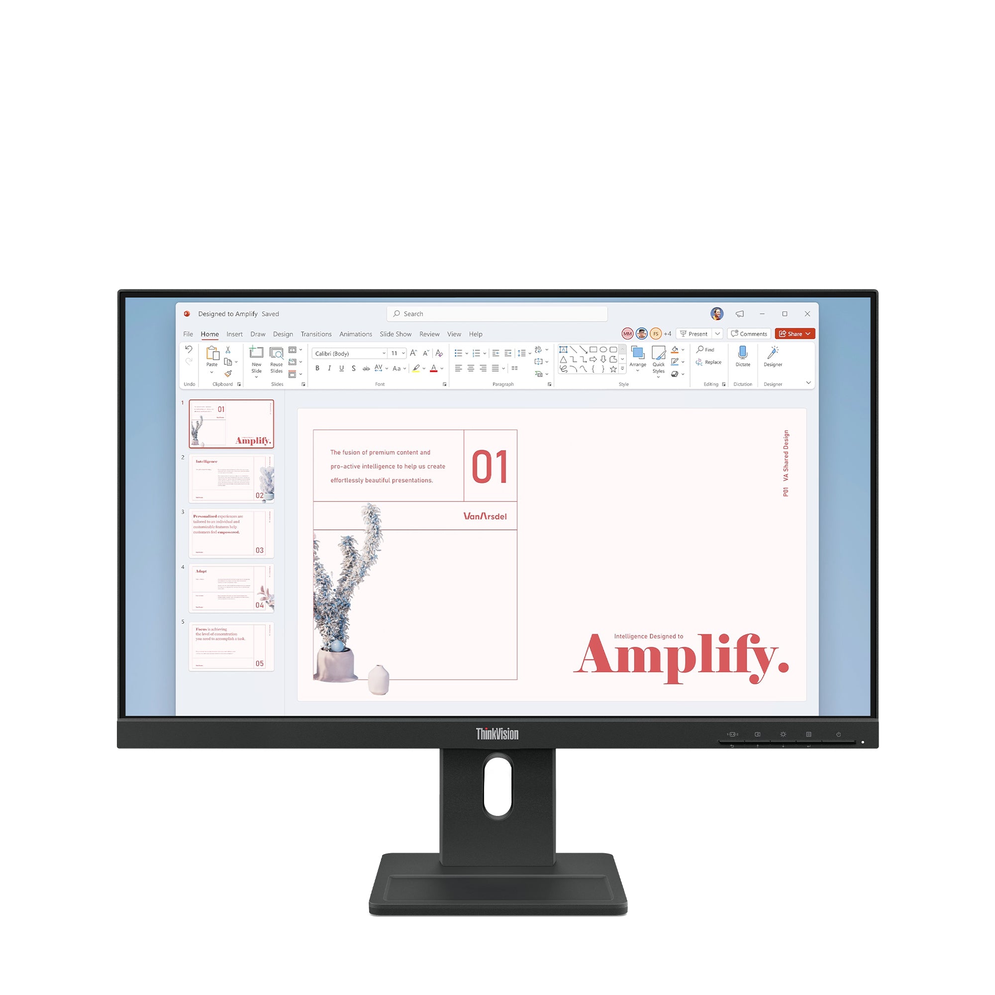 Lenovo ThinkVision E24-40 - Écran LED - 24" (23.8" visualisable) - 1920 x 1080 Full HD (1080p) @ 100 Hz - IPS - 250 cd/m² - 1300:1 - 4 ms - HDMI, VGA, DisplayPort - haut-parleurs - noir corbeau