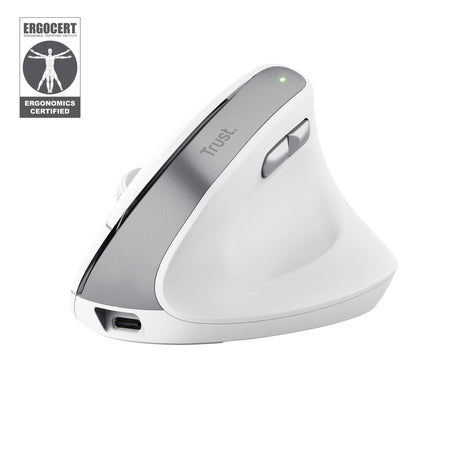 Souris Optique Ergonomique Trust Bayo II Blanc