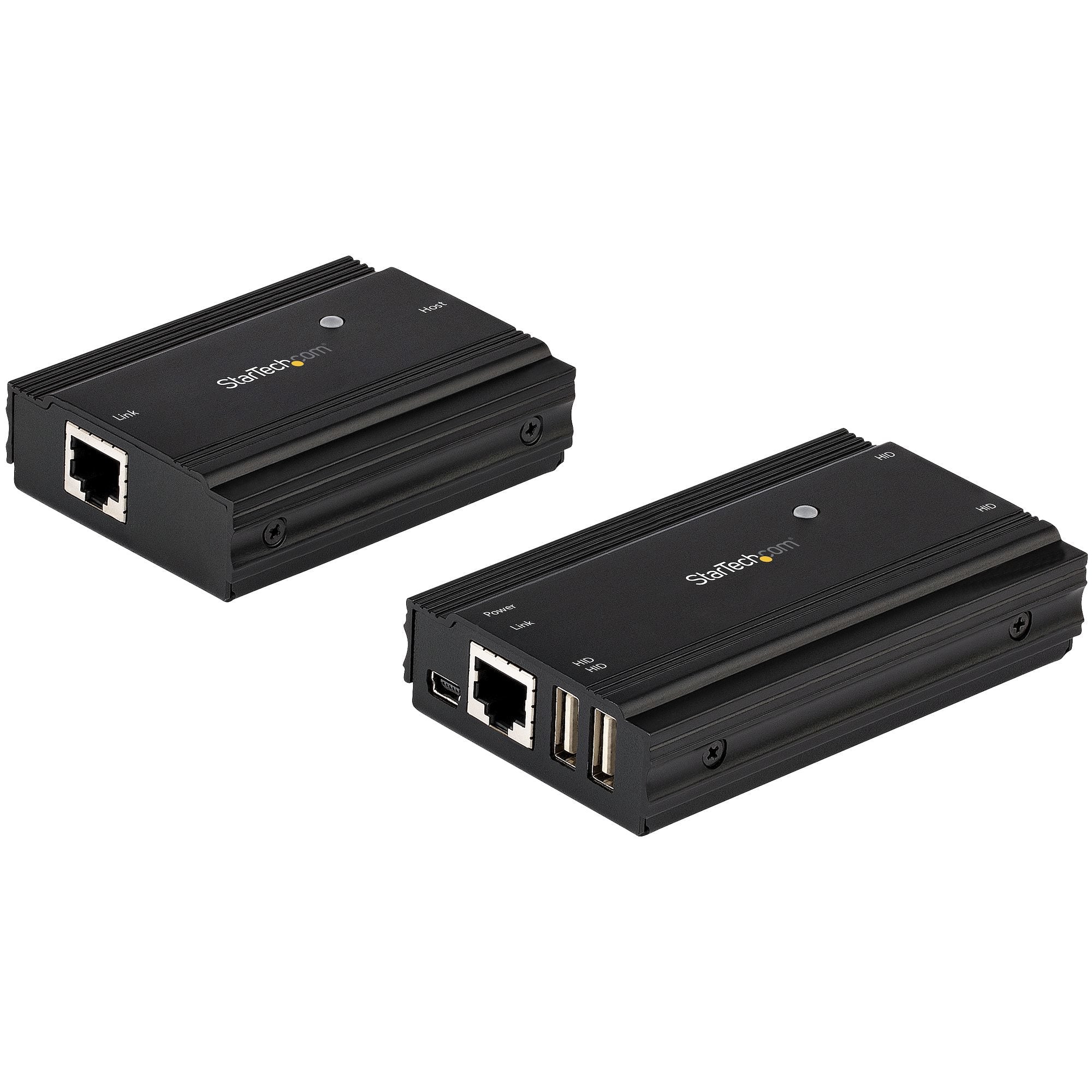 StarTech.com Hub USB 2.0 sur Câble Ethernet CAT5e/CAT6 Unique (RJ45) - 4 Ports - 100m - Concentrateur Extension USB - Boitier Métal - Alimentation Externe - 480 Mbps (USB2004EXT100) - Câble de rallonge USB - USB 2.0 - plus de CAT 5e/6 - jusqu'à 100 m