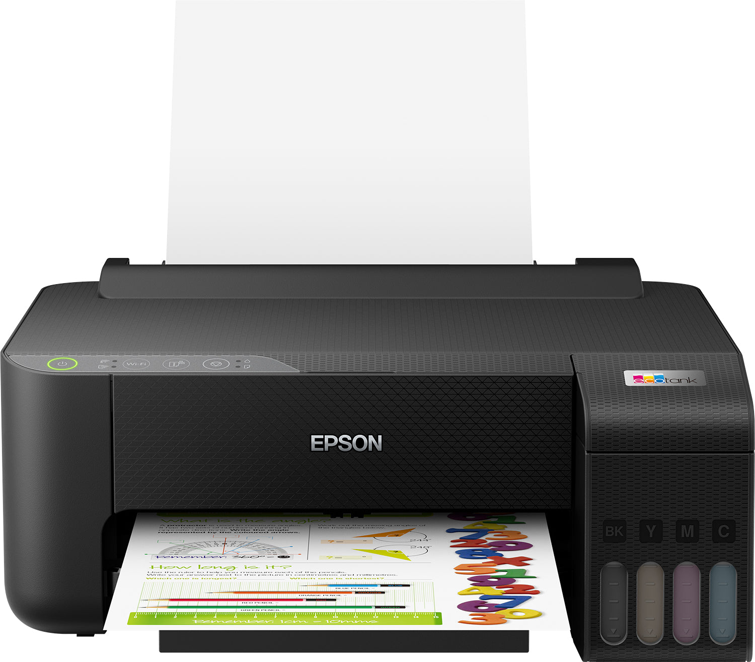 Epson EcoTank ET-1810 - Imprimante - couleur - jet d'encre - rechargeable - A4 - 5 760 x 1 440 ppp - jusqu'à 10 ppm (mono)/jusqu'à 5 ppm (couleur) - capacité : 100 feuilles - USB, Wi-Fi - noir