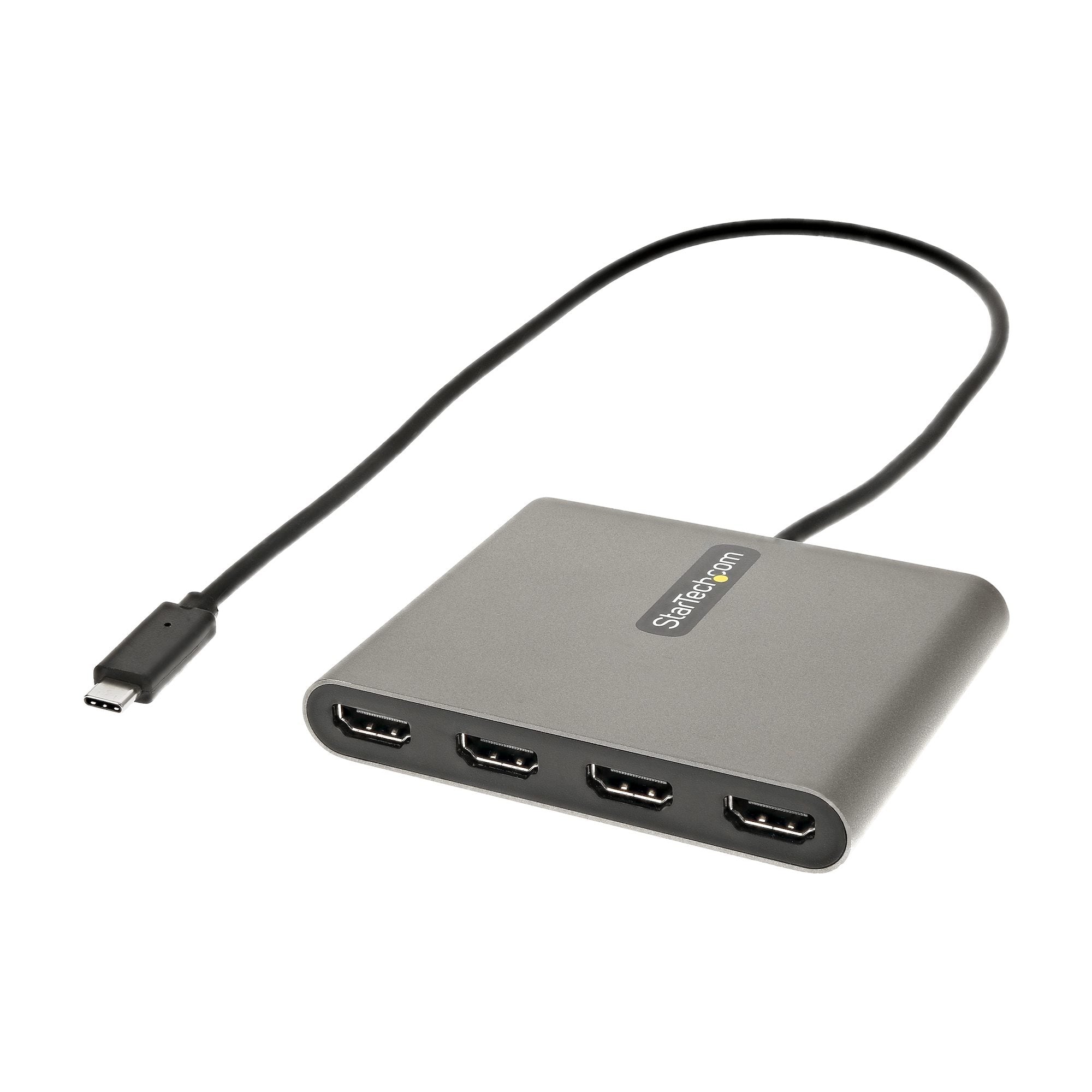 <p>Cet adaptateur USB 3.0 vers HDMI® vous permet d'étendre votre bureau en ajoutant quatre écrans ou moniteurs HDMI indépendants à votre ordinateur à l'aide d'un seul port USB Type-C.</p><h3>Optimisez votre productivité</h3><p>Cet adaptateur USB vers