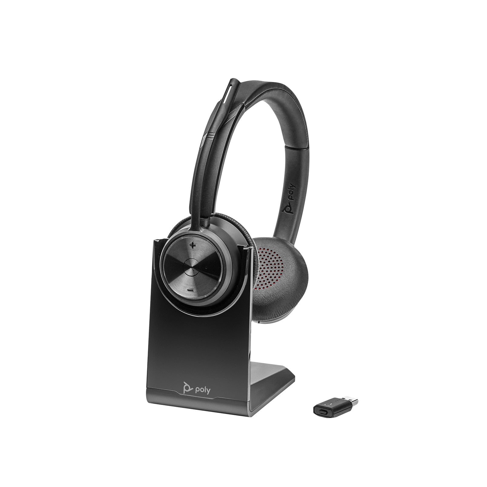 HP Poly Savi 7320 - Savi 7300 series - micro-casque - sur-oreille - DECT - sans fil - USB-A via adaptateur DECT - noir - certifié UC