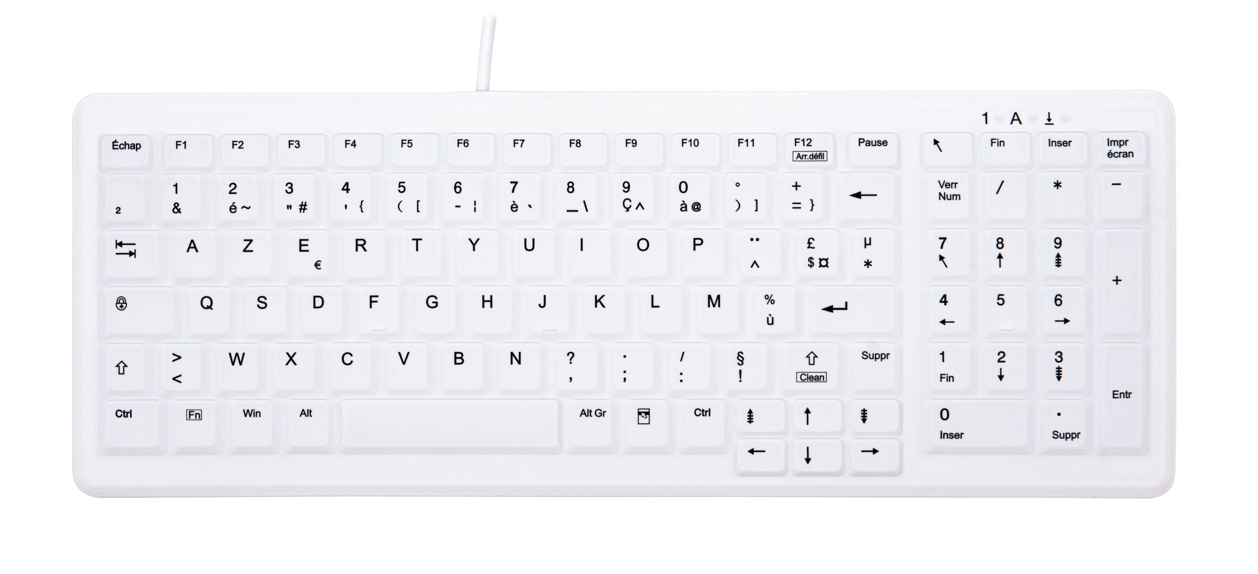 Active Key MedicalKey AK-C7000 - Clavier - lavable - USB - Français - blanc