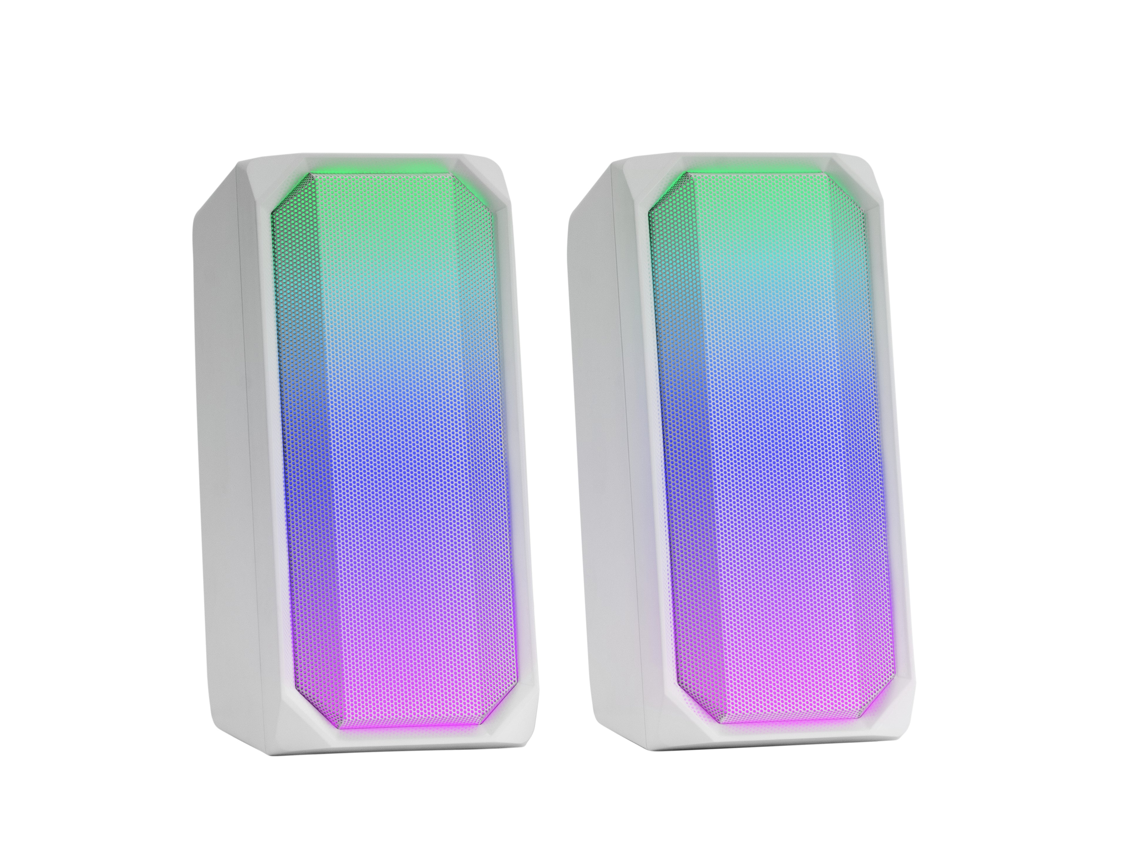 Haut-parleurs bluetooth portables Mars Gaming MSRGBW Blanc 15 W 4 W
