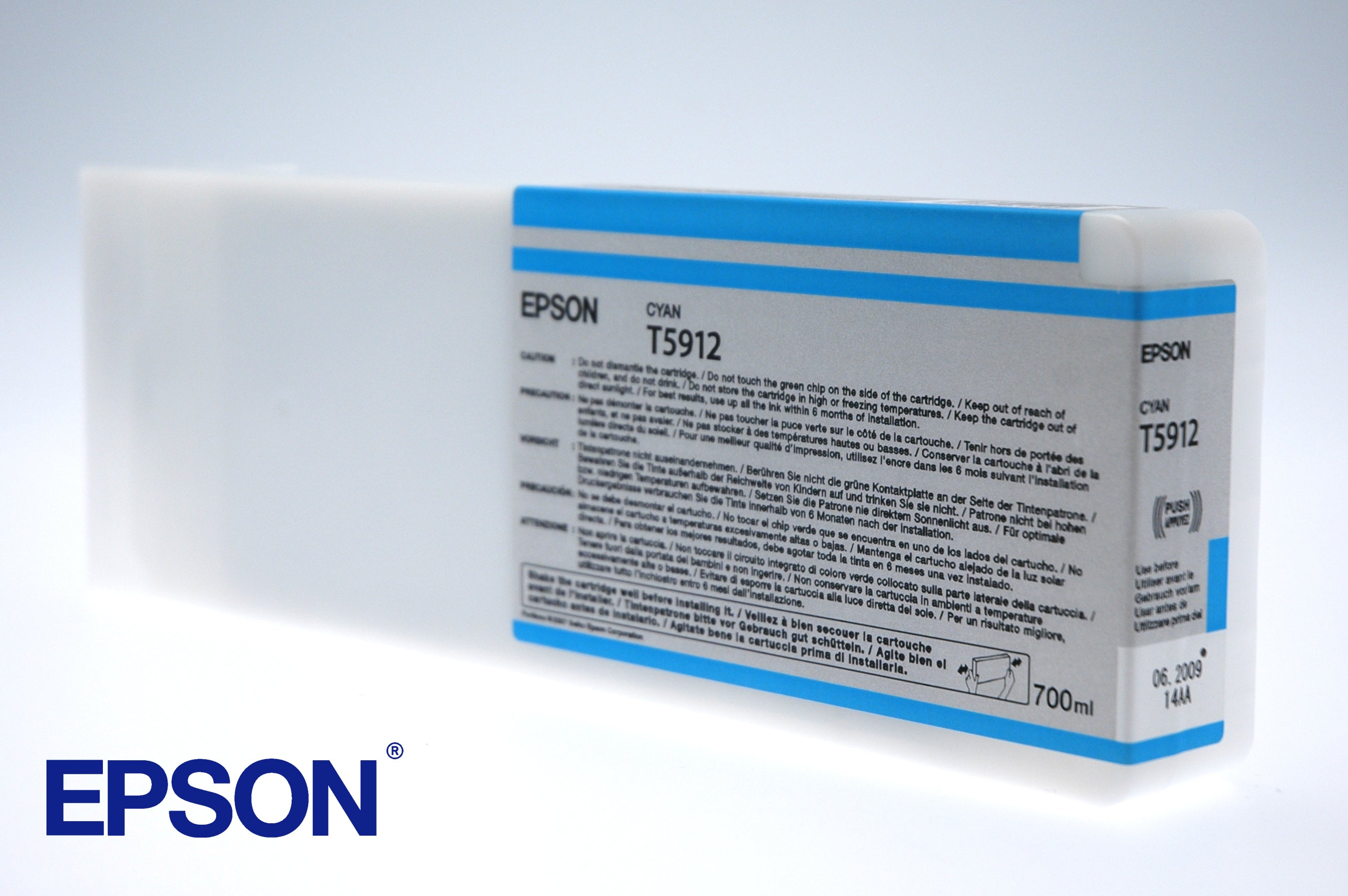 Epson T5912 - 700 ml - cyan - original - cartouche d'encre - pour Stylus Pro 11880, Pro 11880 AGFA, Pro 11880 Xerox
