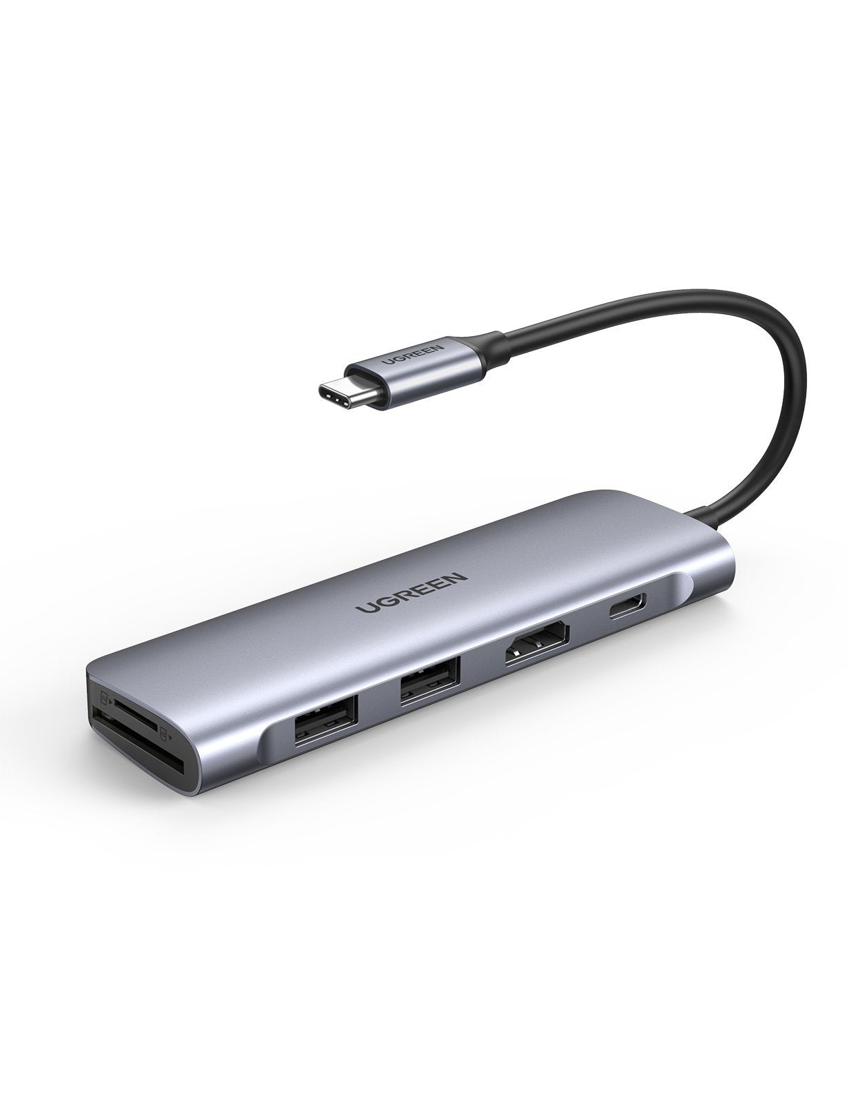 Hub USB-C vers 2xUSB 3.0+HDMI+SD+TF+USB-C/4K30Hz