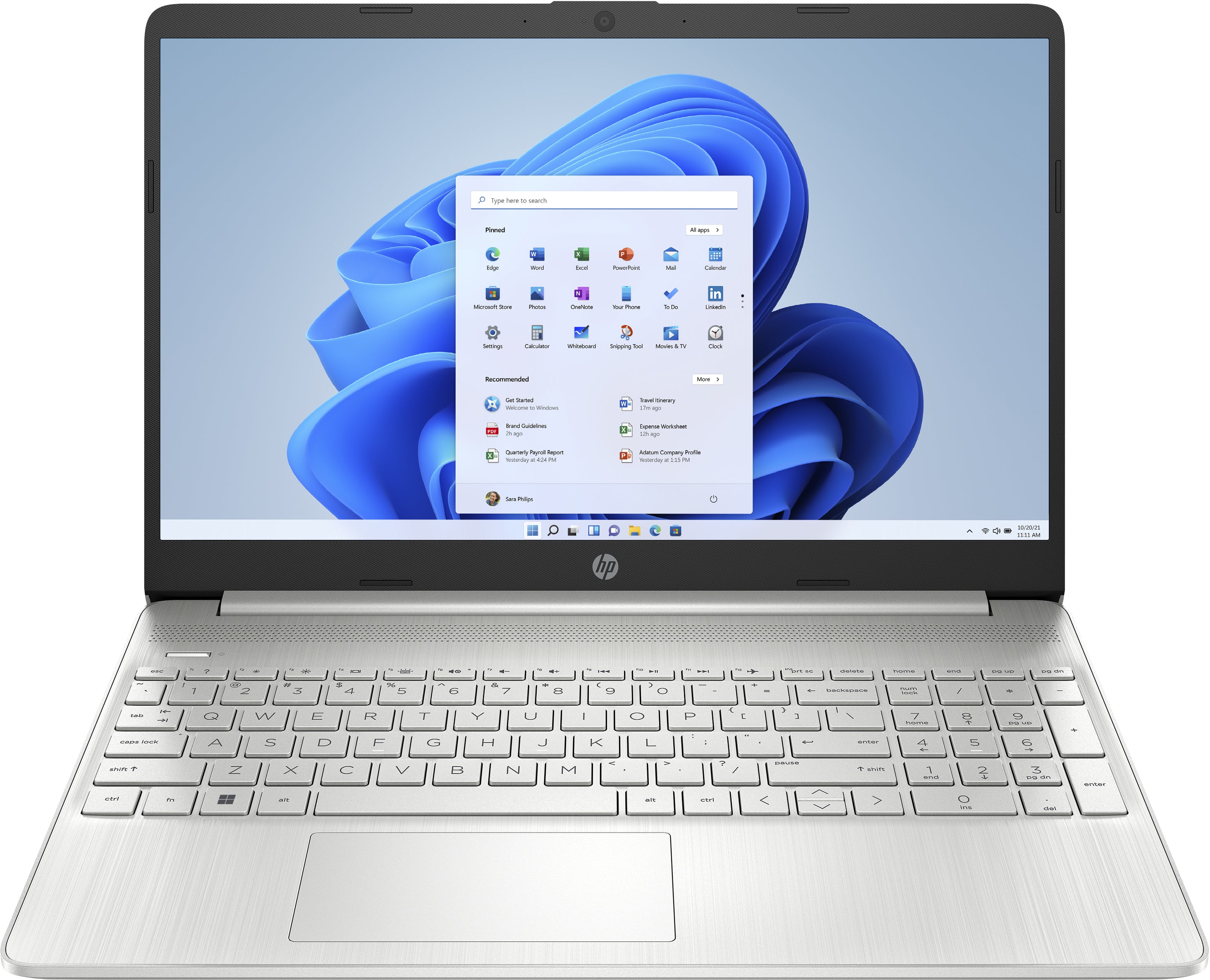 Ordinateur Portable HP 15s-eq2090nf 15" Ryzen 7 5700U 16 GB RAM 512 GB Azerty Français