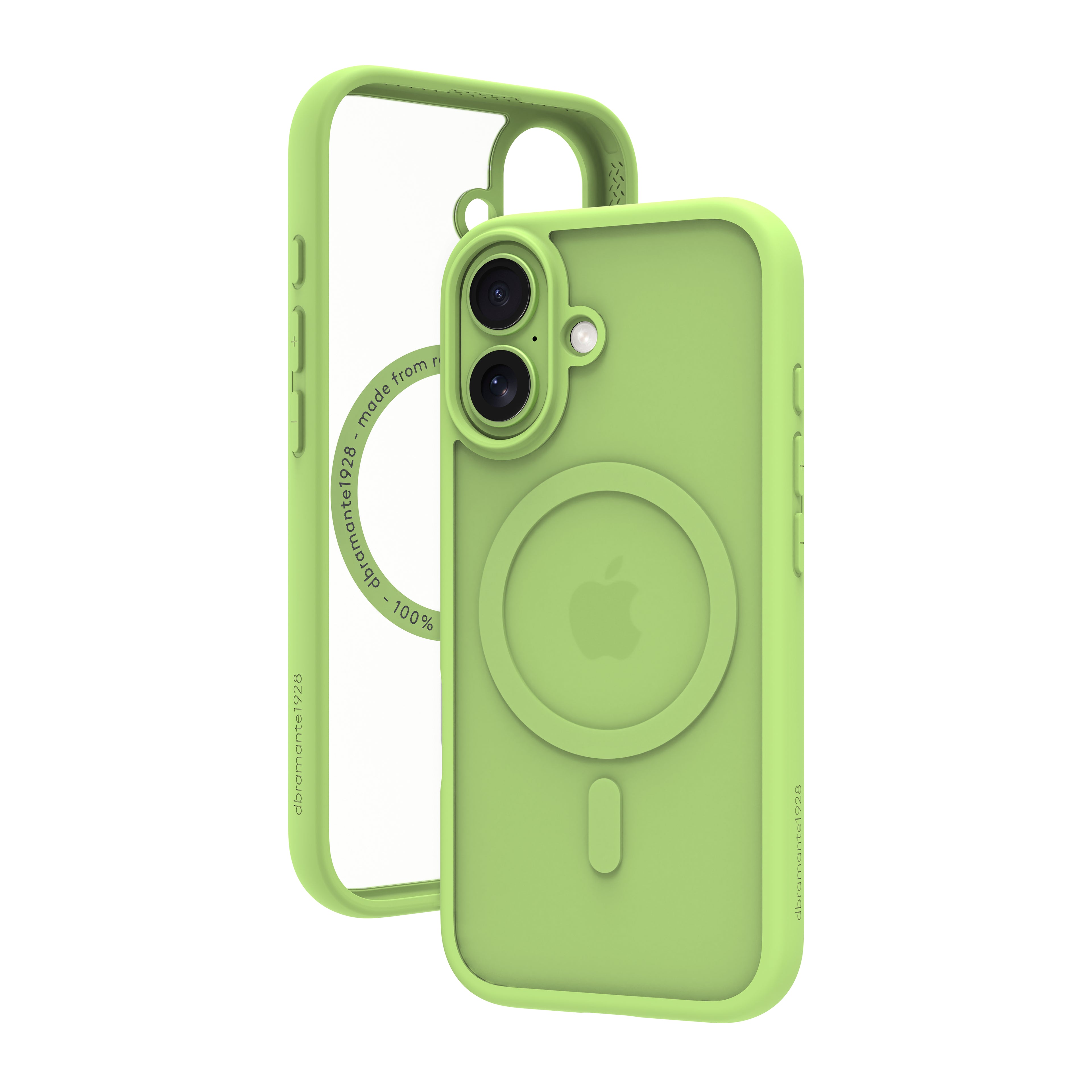 dbramante1928 Grenen - Coque de protection pour téléphone portable - compatibilité avec MagSafe - plastique - vert pâle