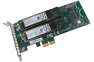 Fujitsu PDUAL CP100 - Adaptateur pour baie de stockage - Slot d'extension vers 2 x M.2 - M.2 Card - PCIe - pour PRIMERGY RX2530 M6, RX2540 M6