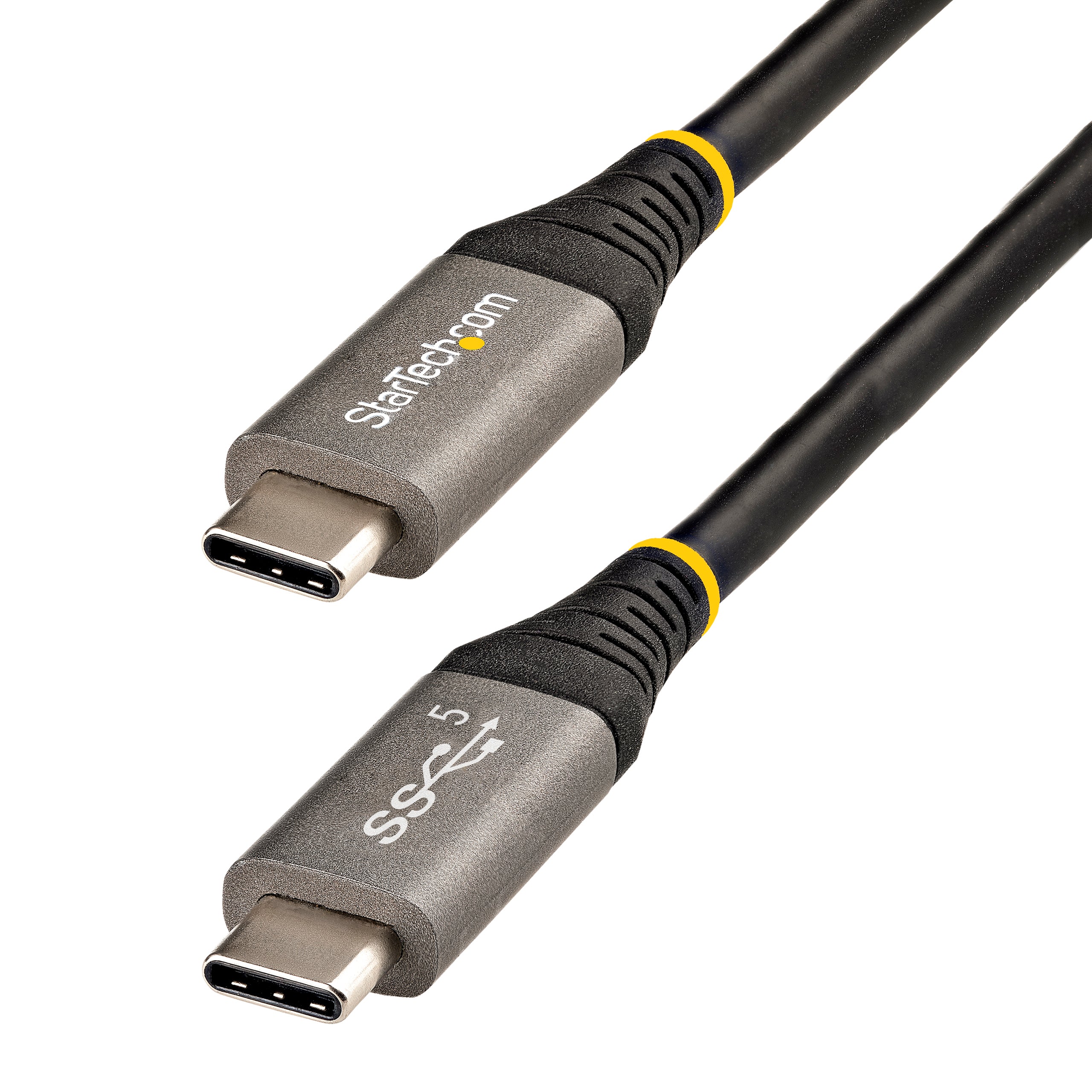StarTech.com Câble USB C 5Gbps 2m - Câble USB-C de Haute Qualité - Câble USB 3.1/3.2 Gen 1 Type-C - Alimentation 100W (5A) Power Delivery, DP Alt Mode - Cordon USB C vers C (USB315CCV2M) - Câble USB - 24 pin USB-C (M) pour 24 pin USB-C (M) - USB 3.1 Gen 2